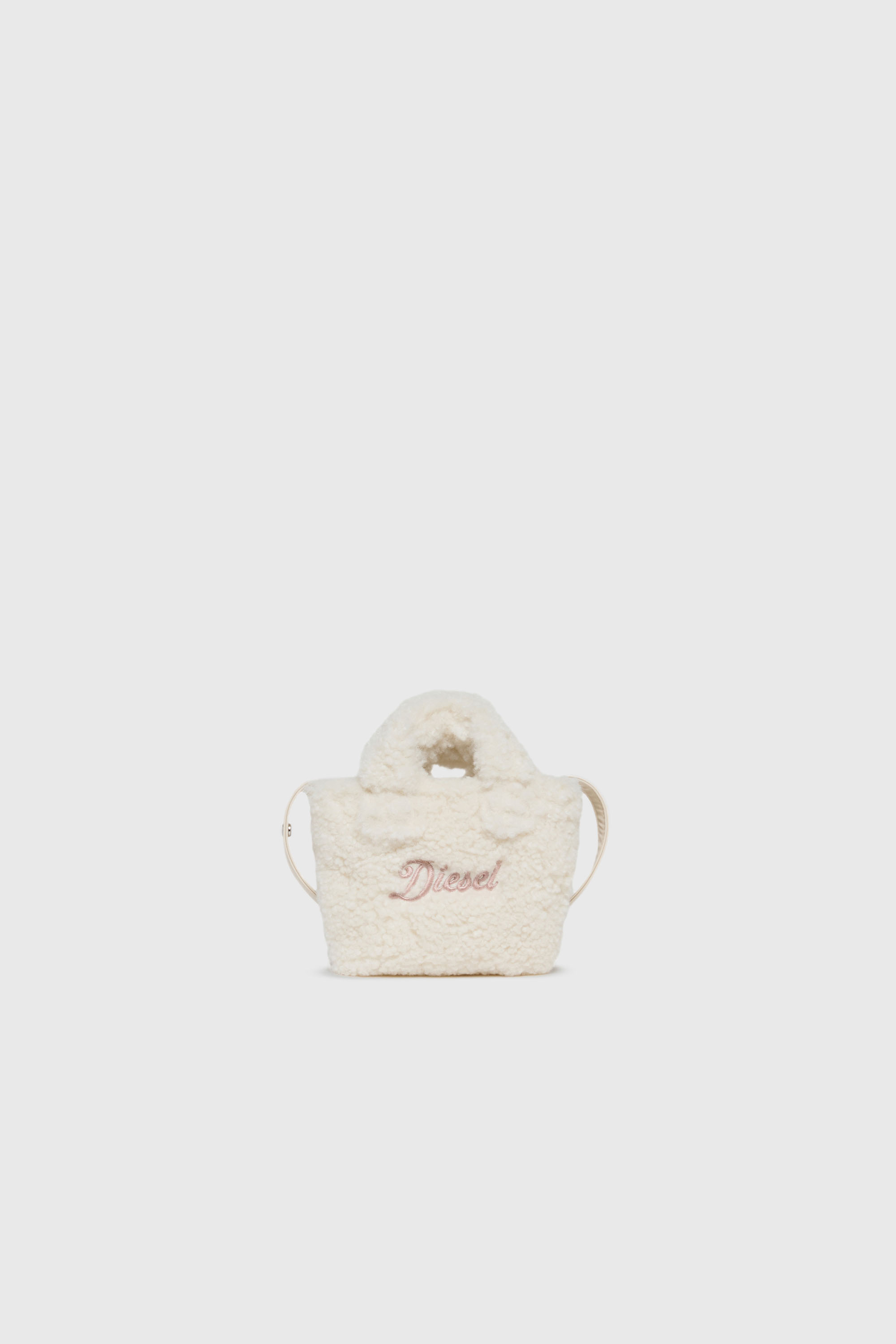 Diesel - WIXIT, WIXIT - Mini sac en polaire teddy Femme in Blanc - 1