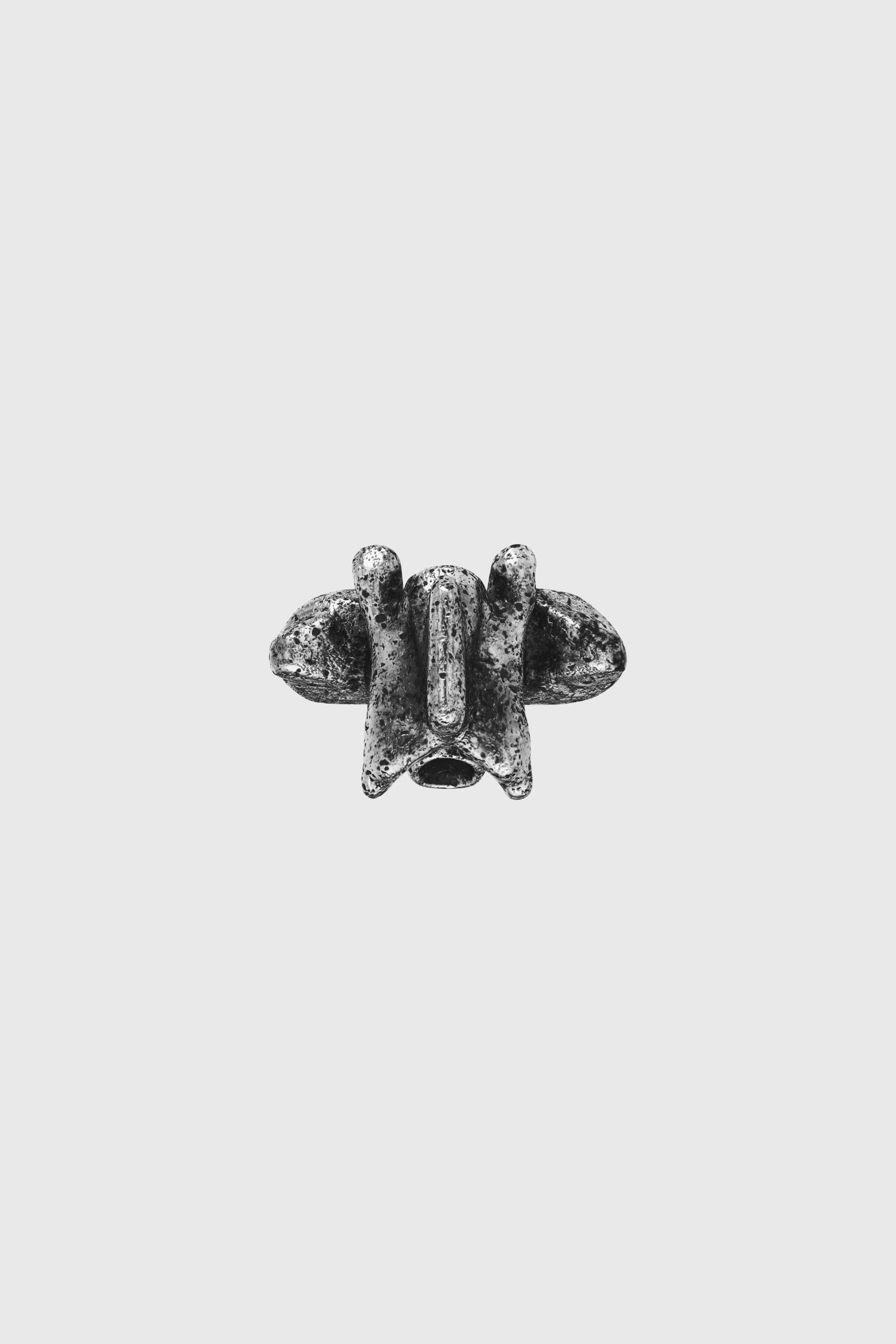 Diesel - DX1708040 JEWELLERY, Unisex Ring mit silberfarbenem Mittelst&uuml;ck in Dunkelgrau - 3