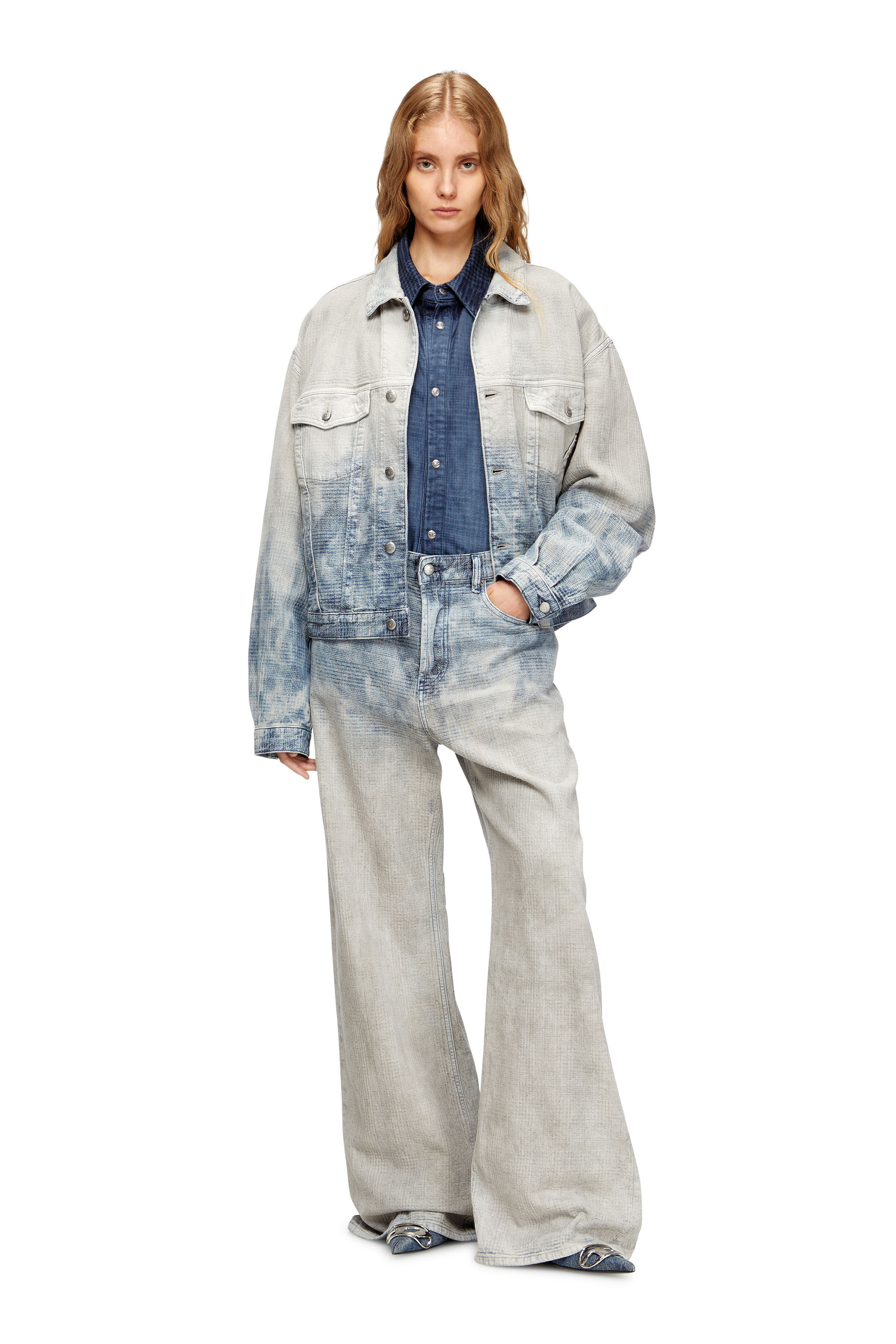 Diesel - Damen Relaxed Jeans 1996 D-Sire 09N93, Mittelblau - 2