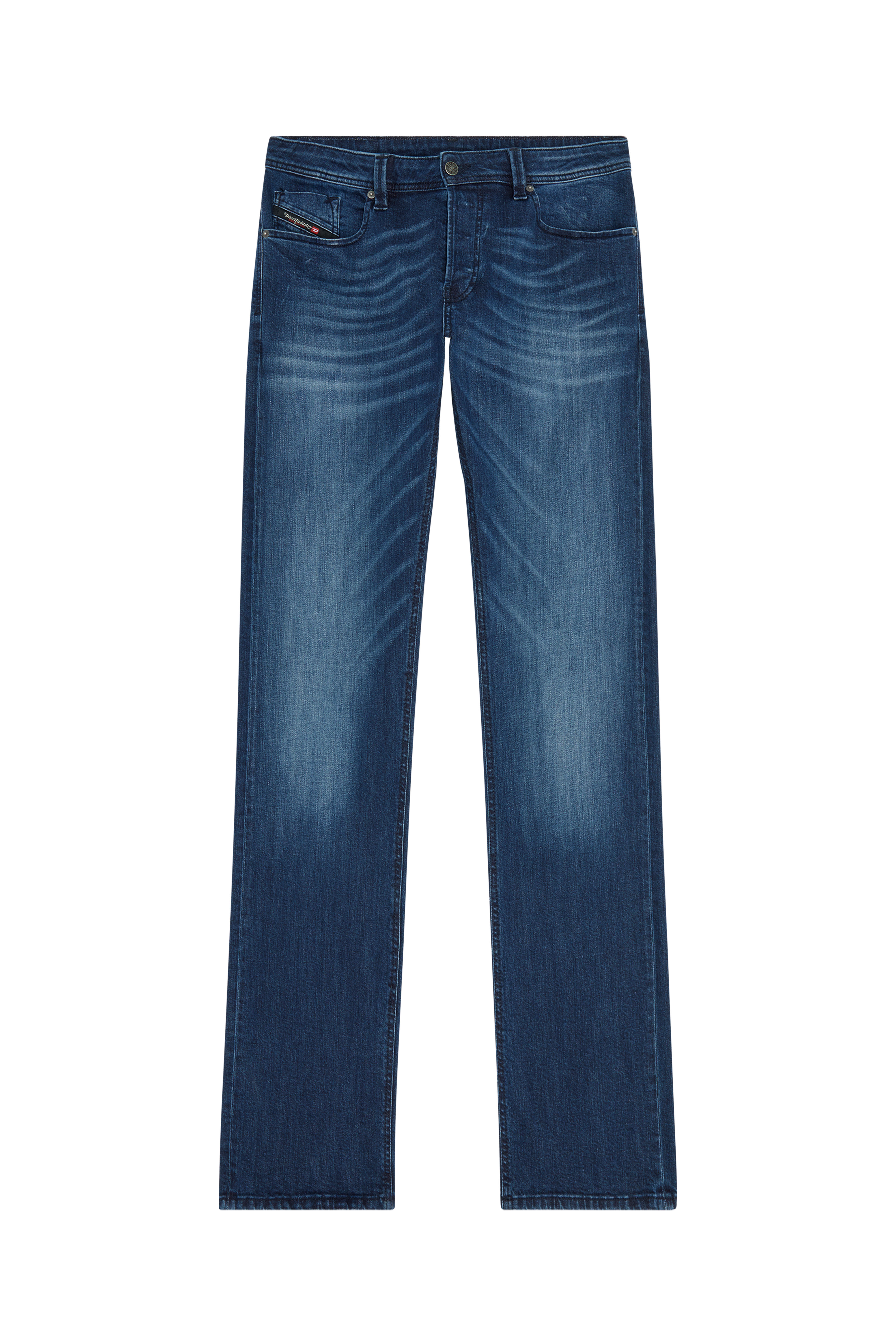 Diesel - Larkee E195W Straight Jeans, Bleu Foncé - Image 5