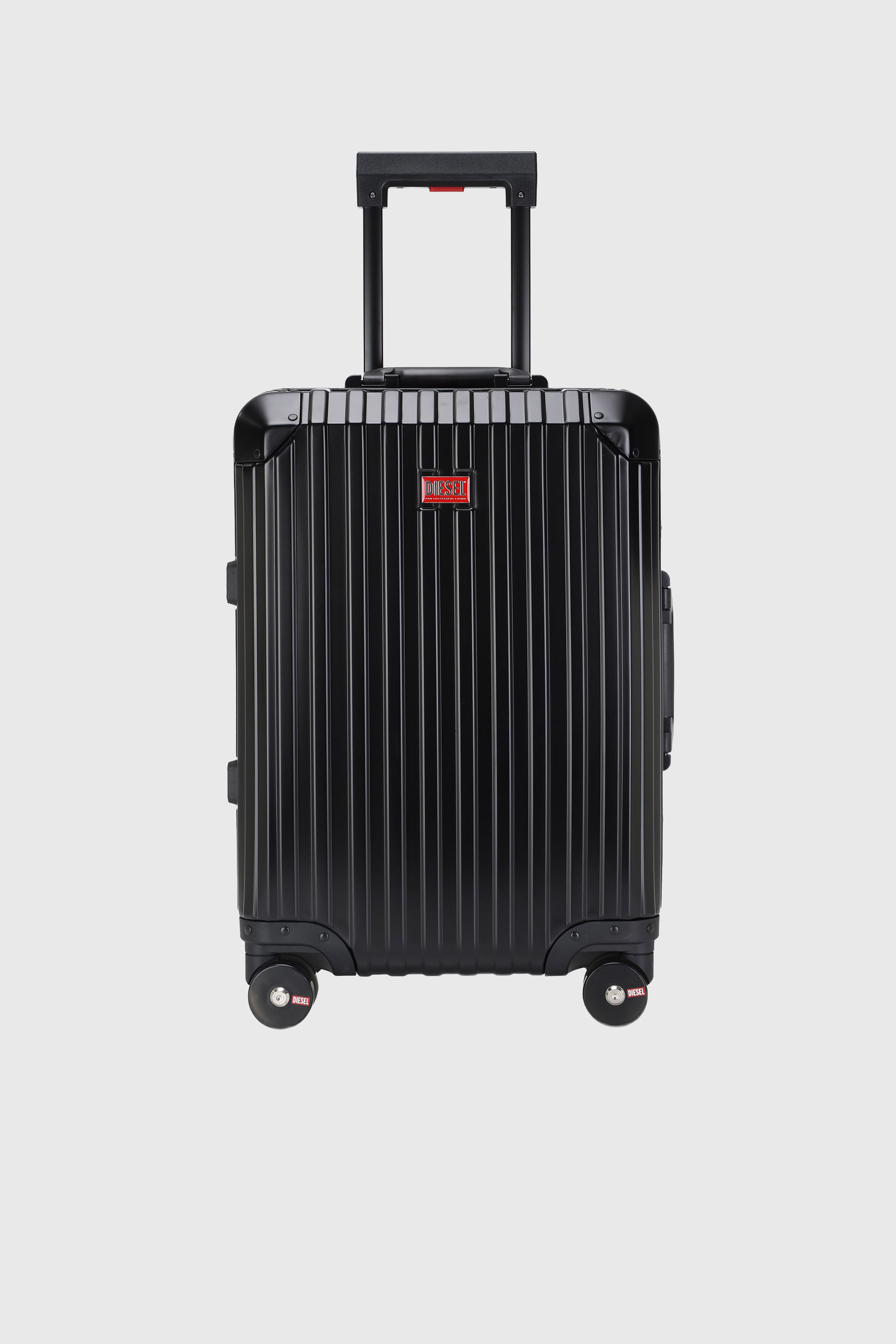 Diesel - DIESEL ALUMINUM TROLLEY- DSL002, Valigia in alluminio taglia S Unisex in Nero - 1