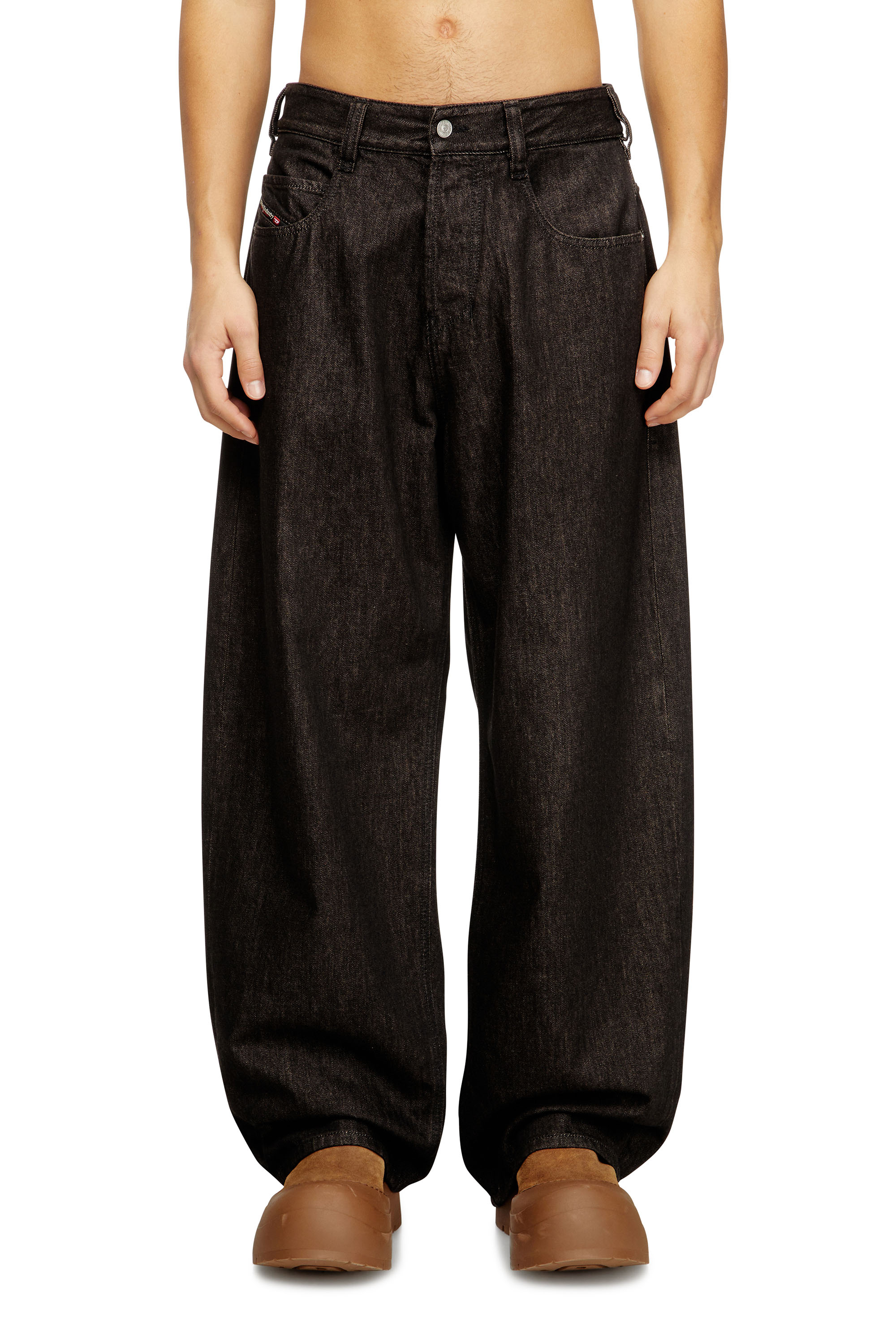 Diesel - Relaxed Jeans 1997 D-Enim 09N25 Unisex, Nero/Grigio scuro - Image 3