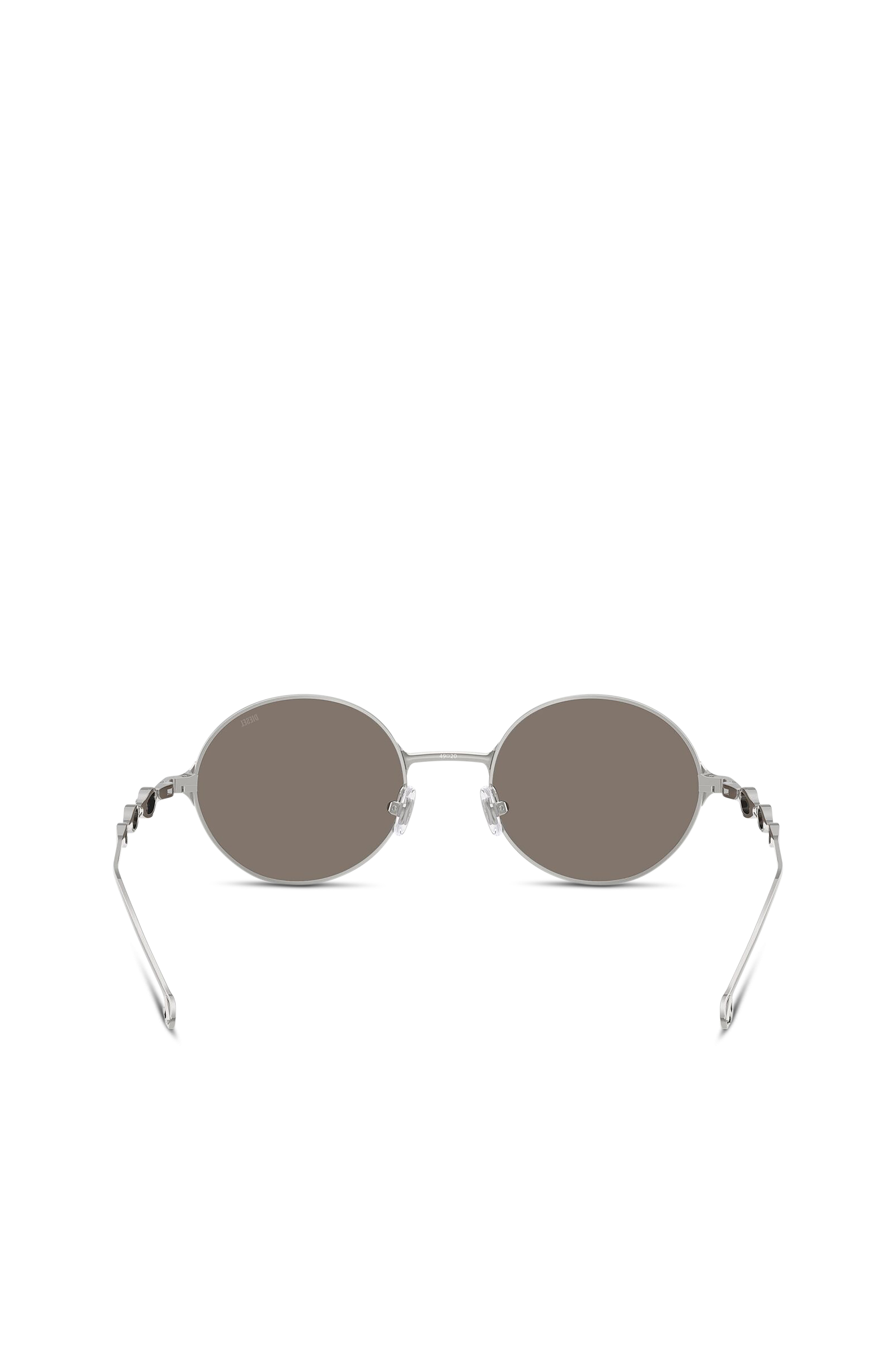 Diesel - 0DL1008, Lunettes de soleil carrées Mixte in Gris argenté - 3