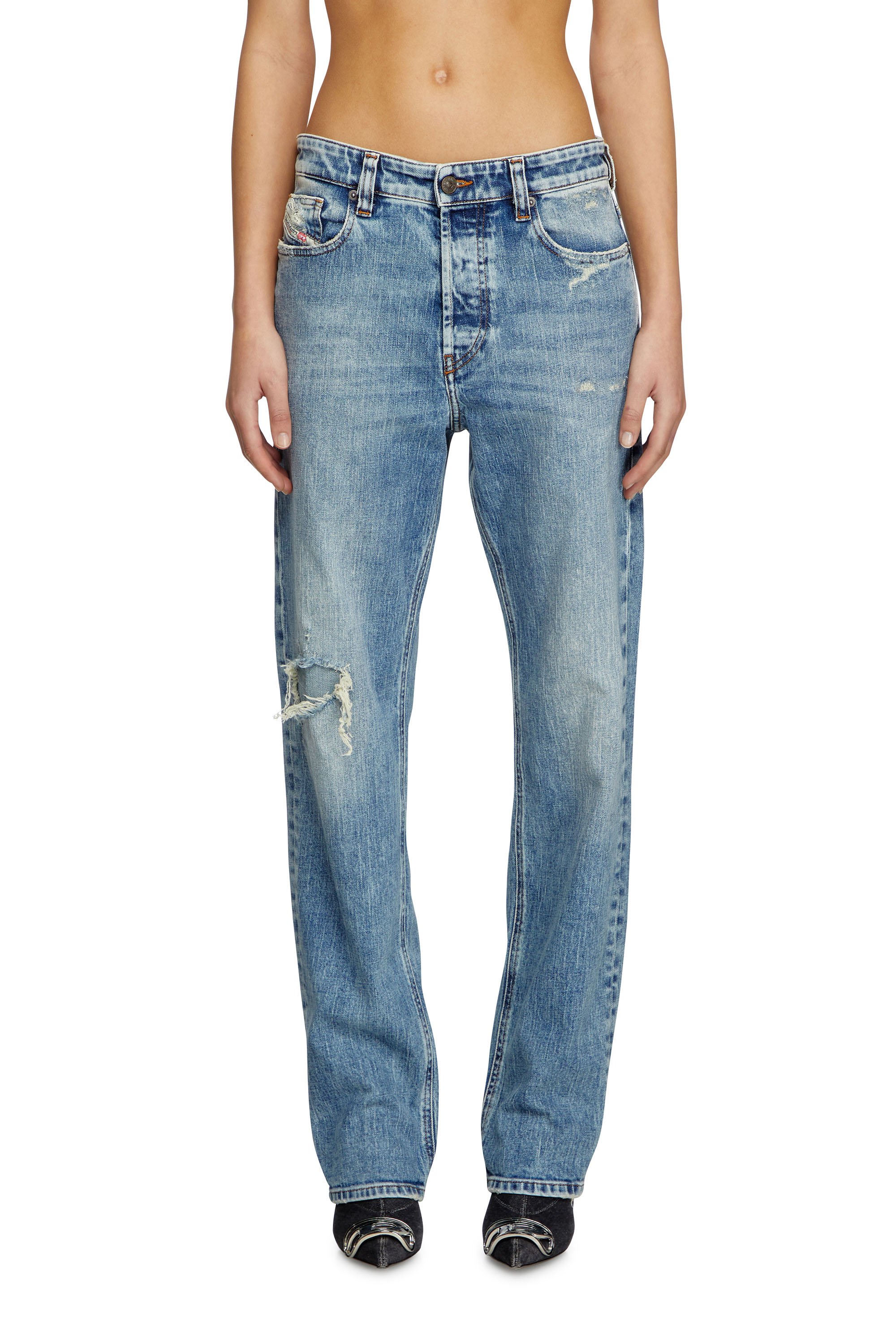 Diesel - Regular Jeans 1988 D-Ark 09L34 Donna, Blu Chiaro - Image 1