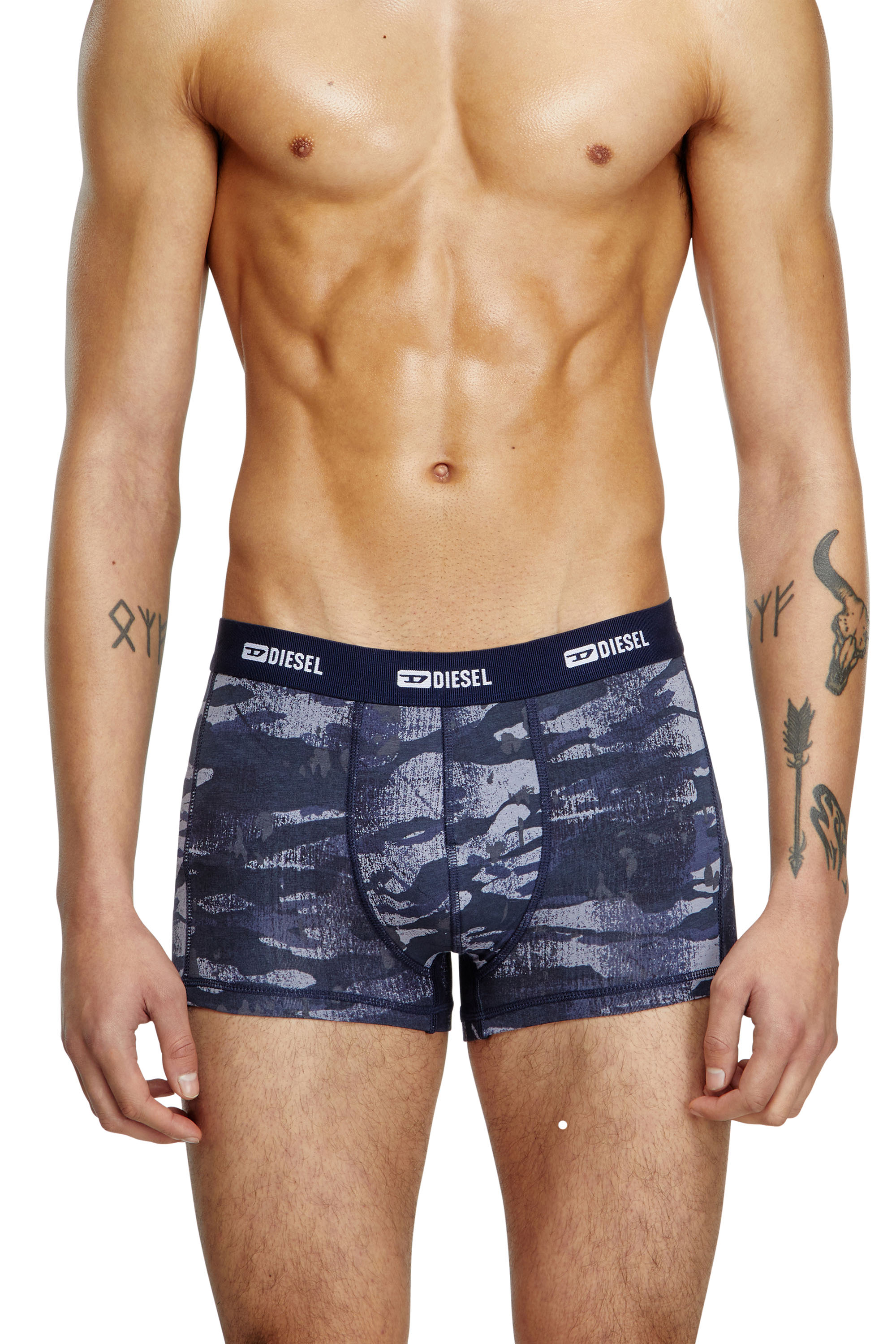 Diesel - DAMIEN-UTLT-3PACK, Lot de 3 boxers unis et motif camouflage Homme in Polychrome - 2