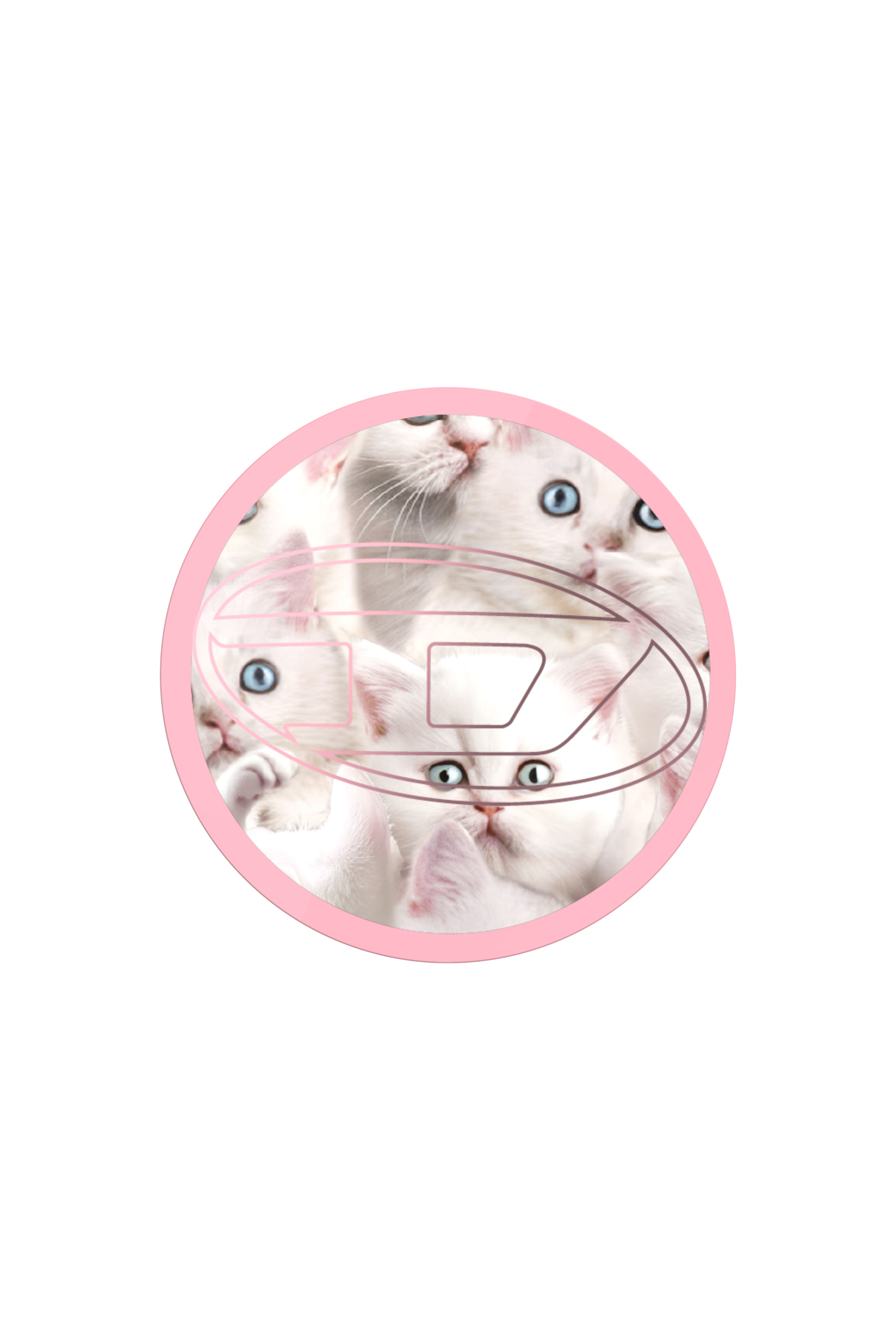 Diesel - 60452  GRIP CASE, Oval D Cats Magsafe Gripstand Mixte in Rose - 1