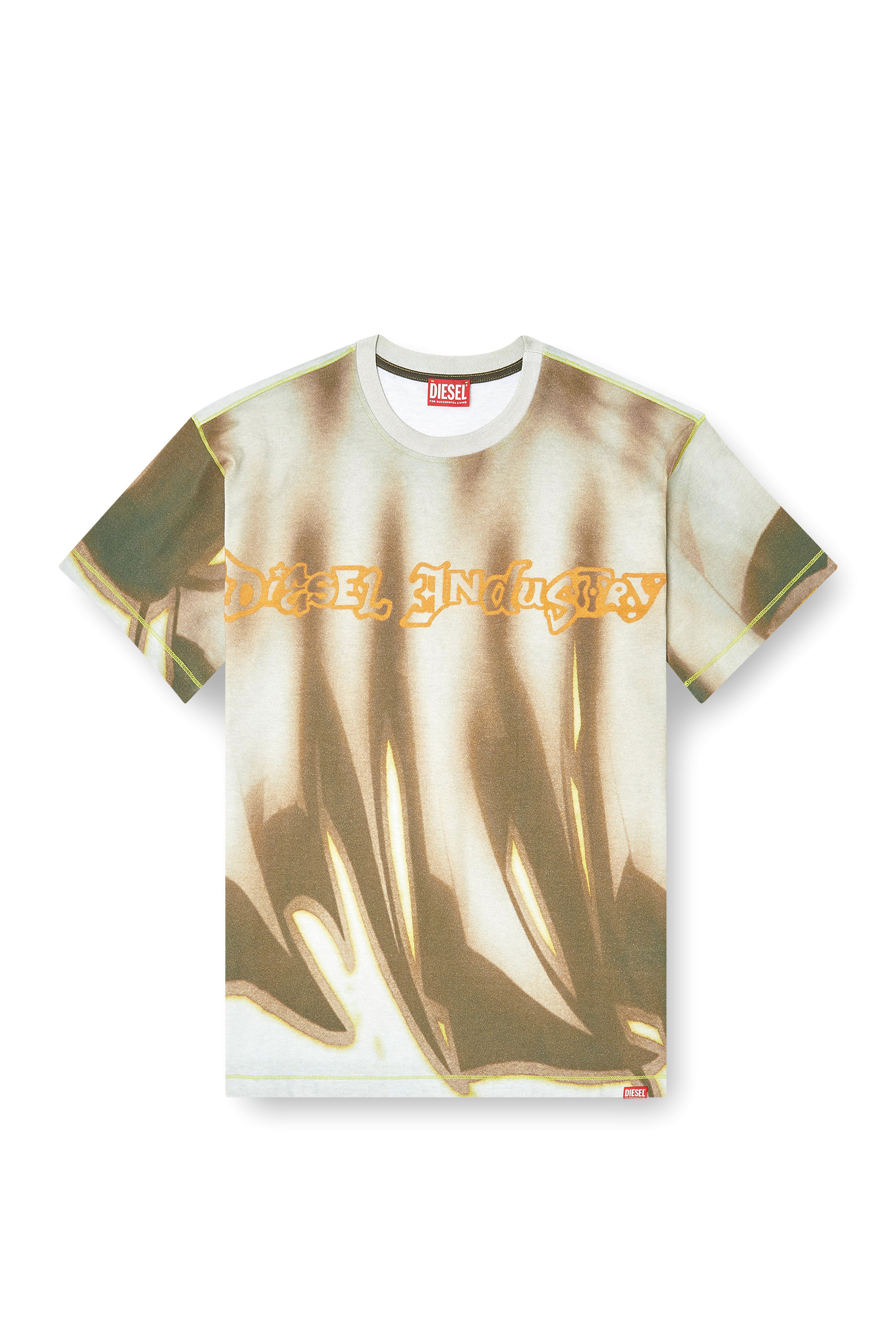Diesel - T-NORM-SHOW, T-shirt avec imprimé graffiti Homme in Polychrome - 3