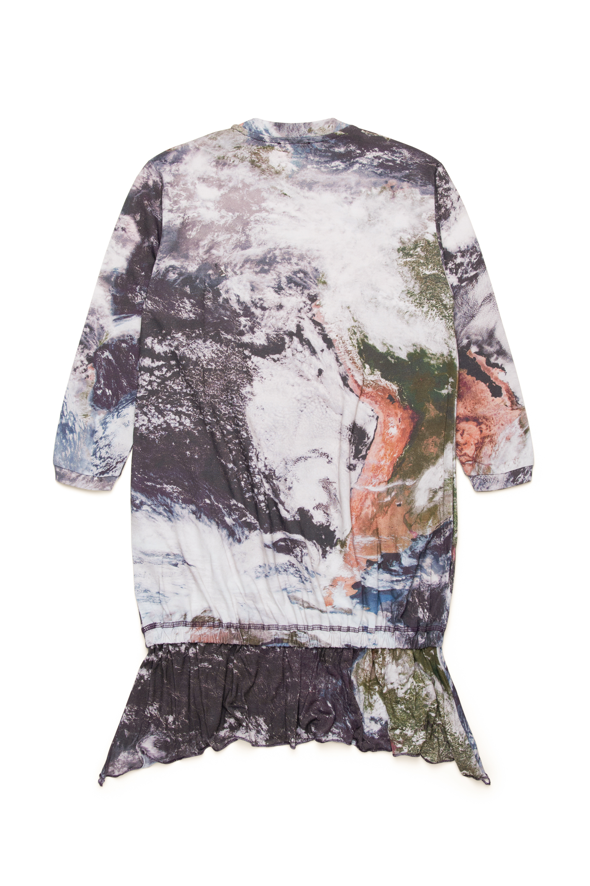Diesel - DOLLYOD, Damen Asymmetrisches Kleid mit Planet Camo-Print in Bunt - Image 2