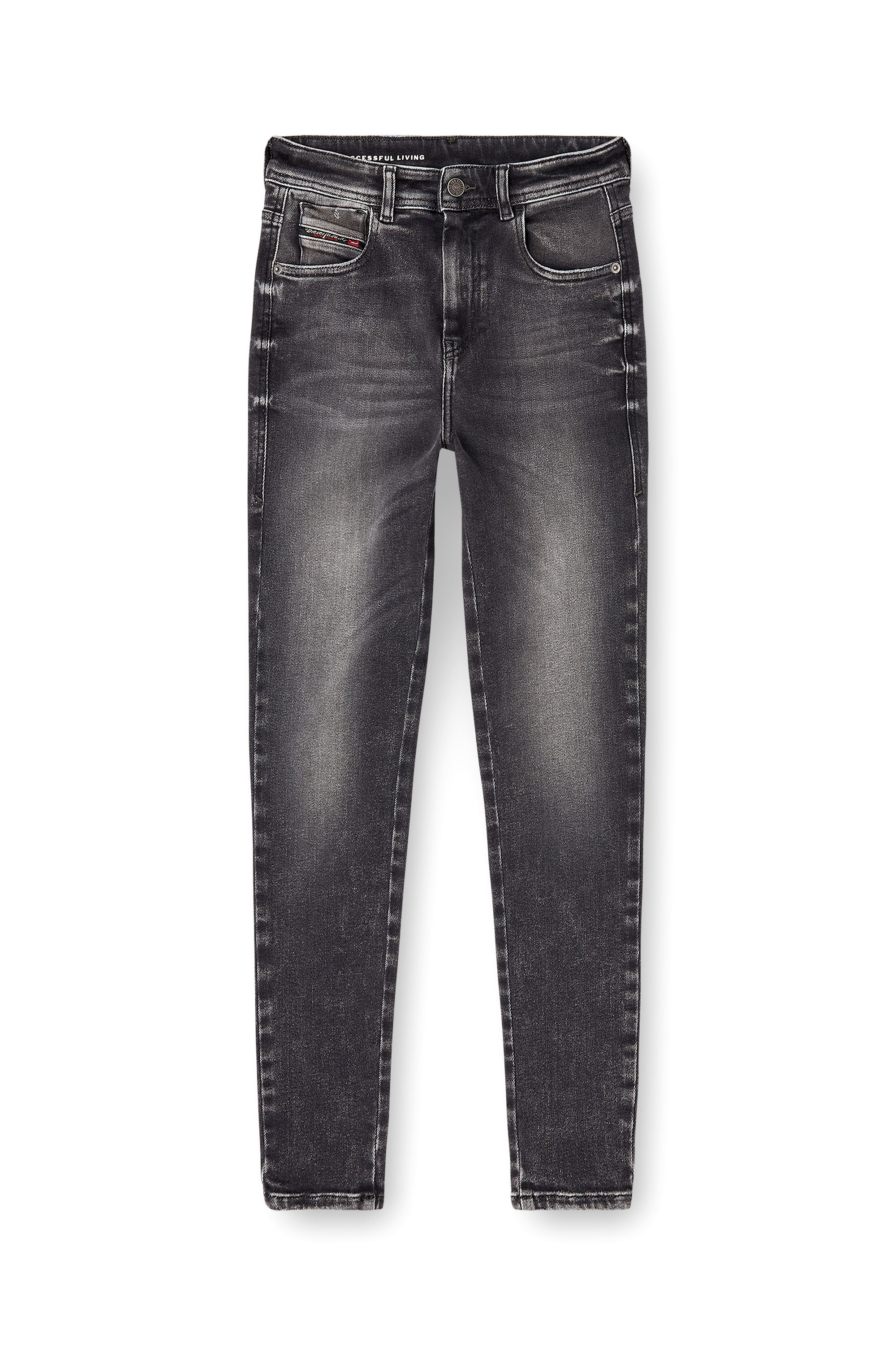 Skinny Jeans 1984 Slandy-High 09L93, Schwarz/Dunkelgrau