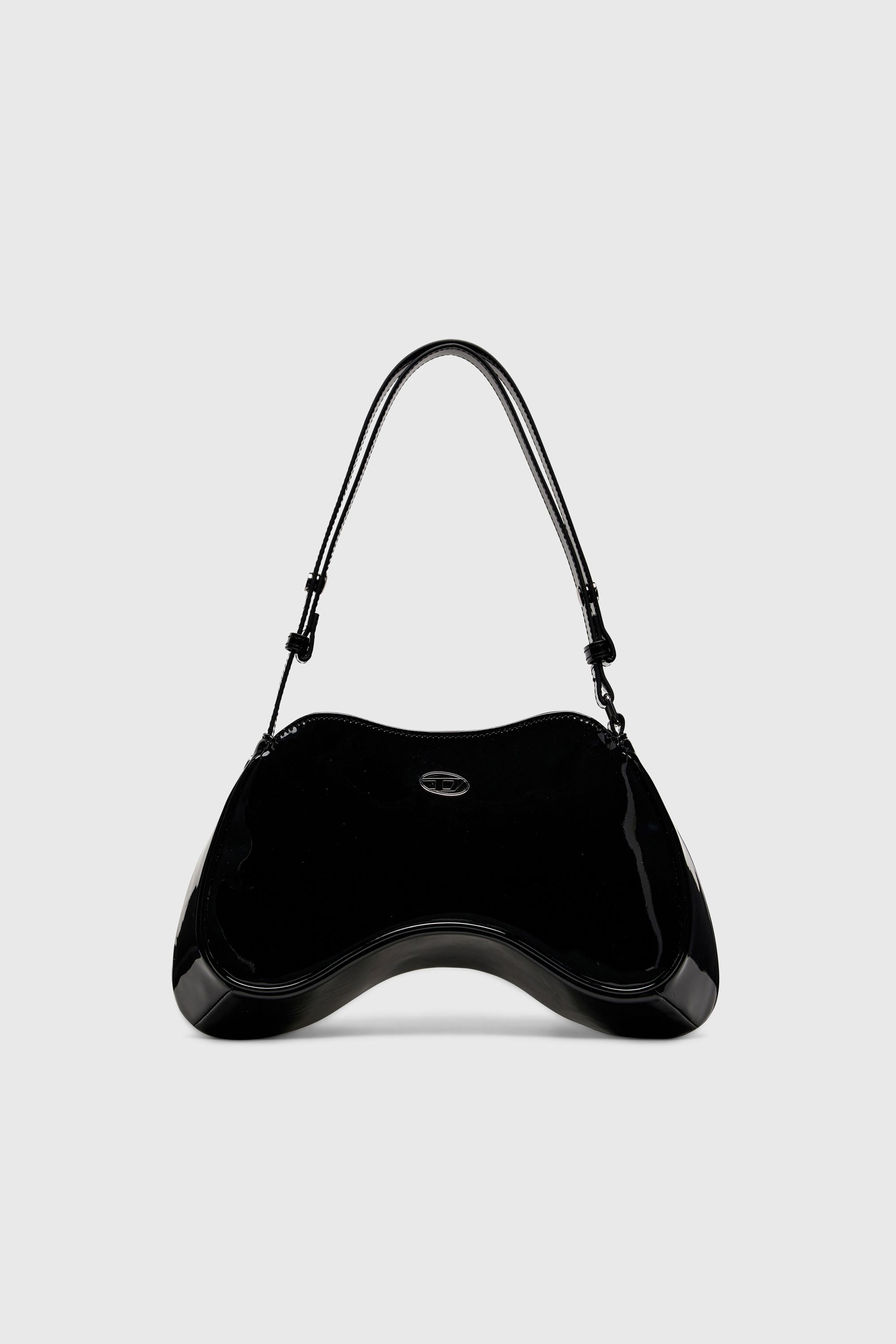 Diesel - PLAY SHOULDER, Play-Sac &agrave; bandouli&egrave;re glossy Femme in Noir - 1