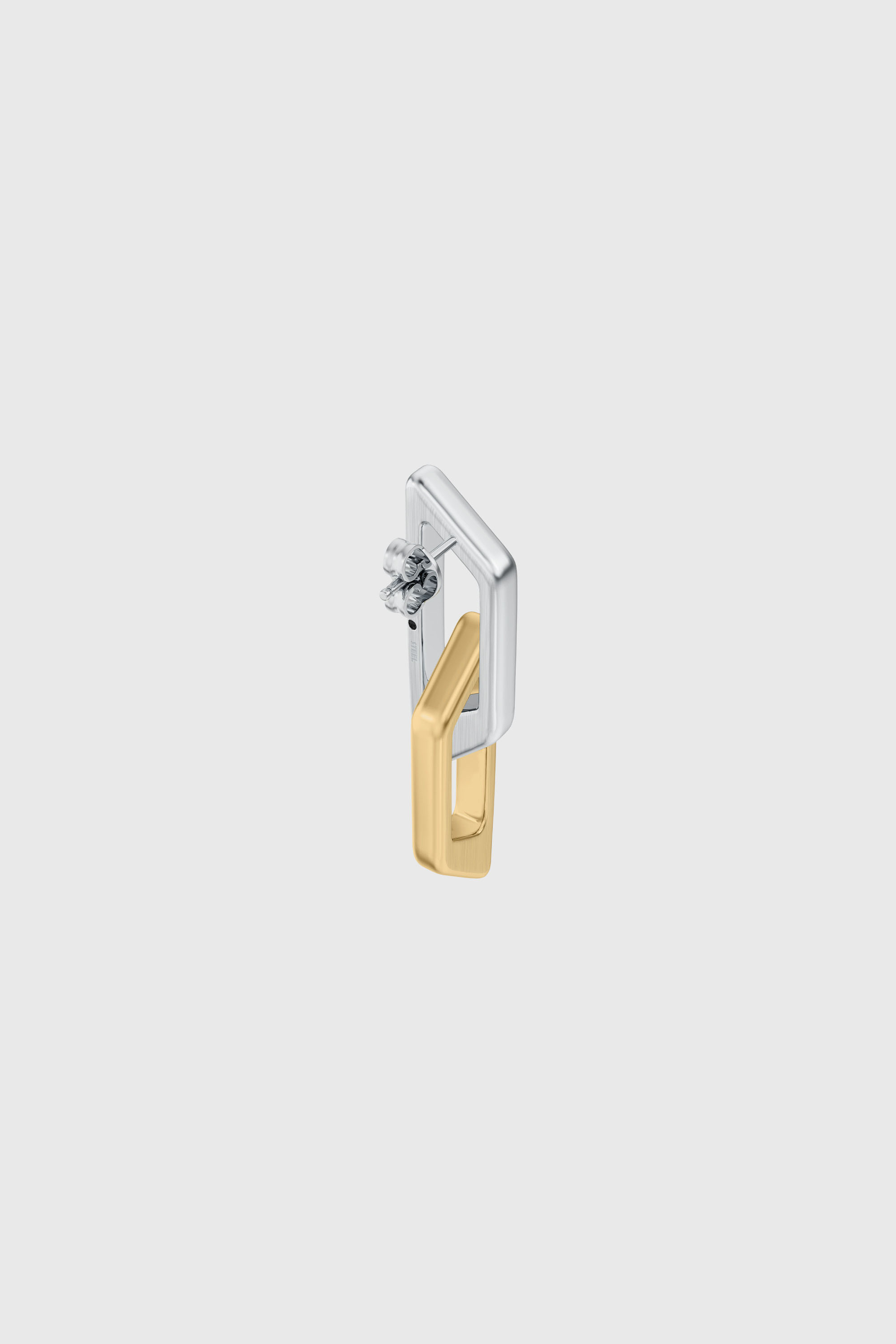 Diesel - DX1685931  JEWELLERY, Boucle d&rsquo;oreille pendante en acier inoxydable Mixte in Gris argent&eacute; - 3