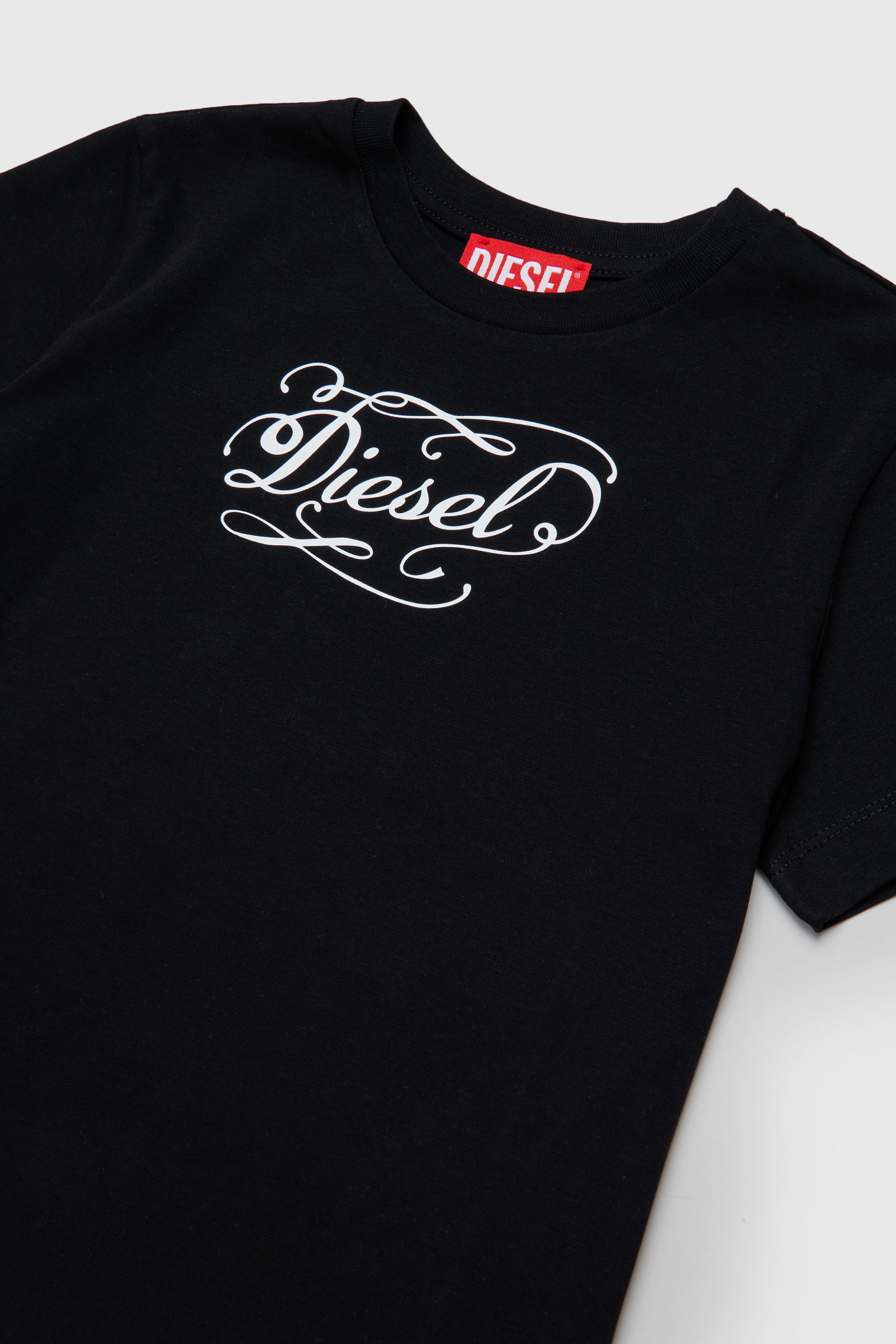 Diesel - TORSAL, T-shirt en coton avec imprim&eacute; logo fantaisie Femme in Noir - 3