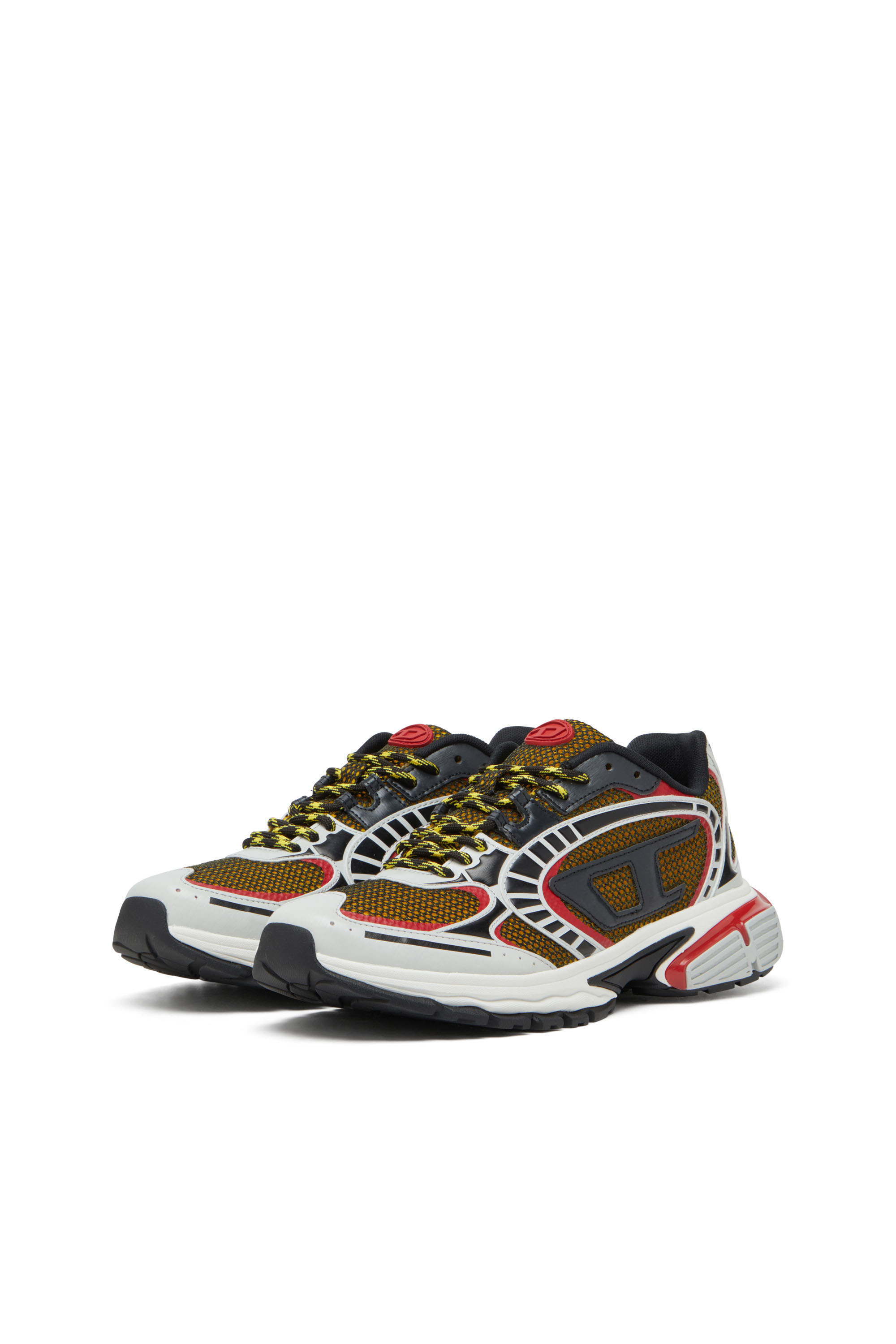 Diesel - S-PRO-V-DENSE LOW, S-Pro-V-Dense-Sneaker in rete con logo Oval D Uomo in Multicolor - 9