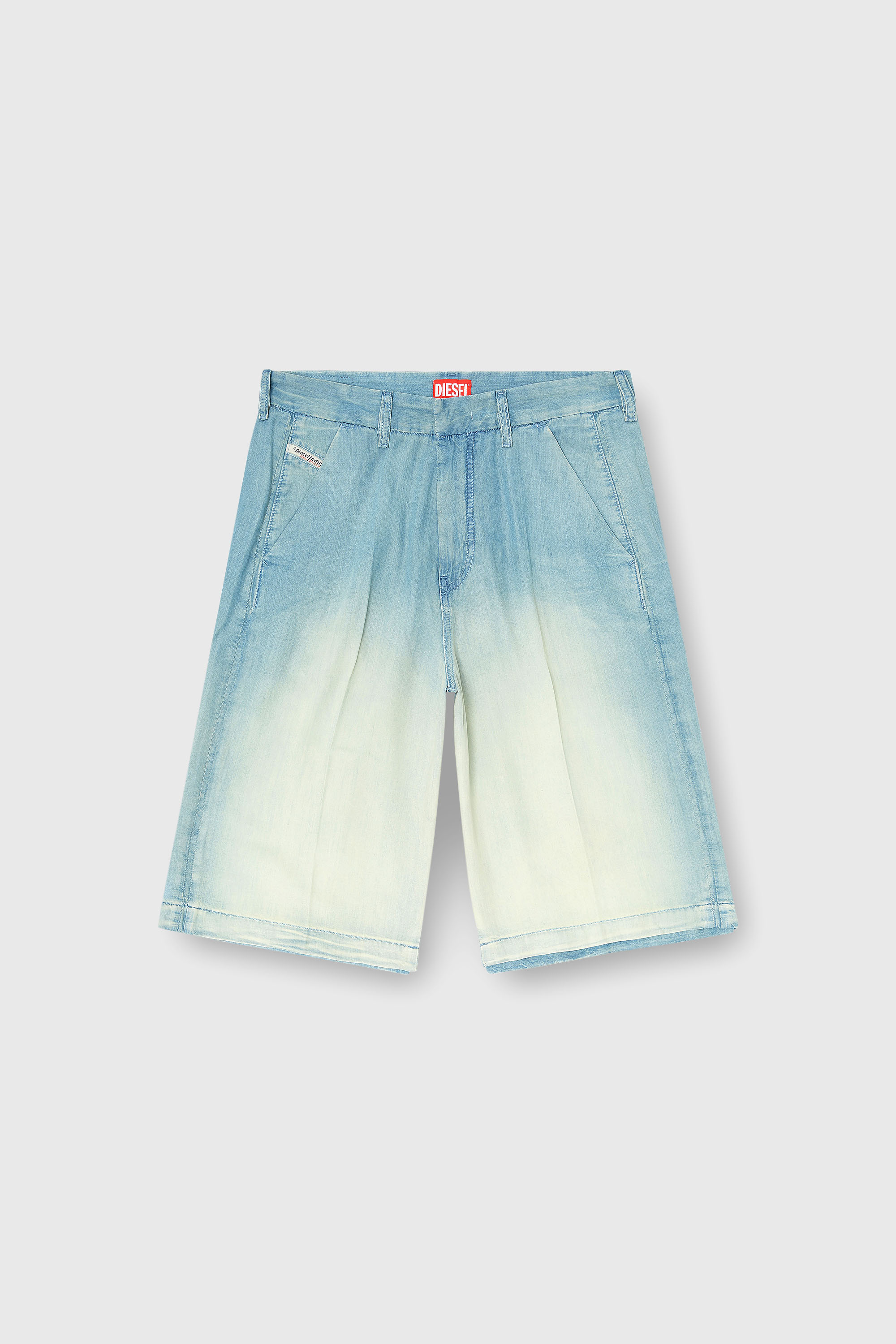 Diesel - D-TYLOR-SHORT-S, Short en denim fluid surteint Homme in Bleu - 2