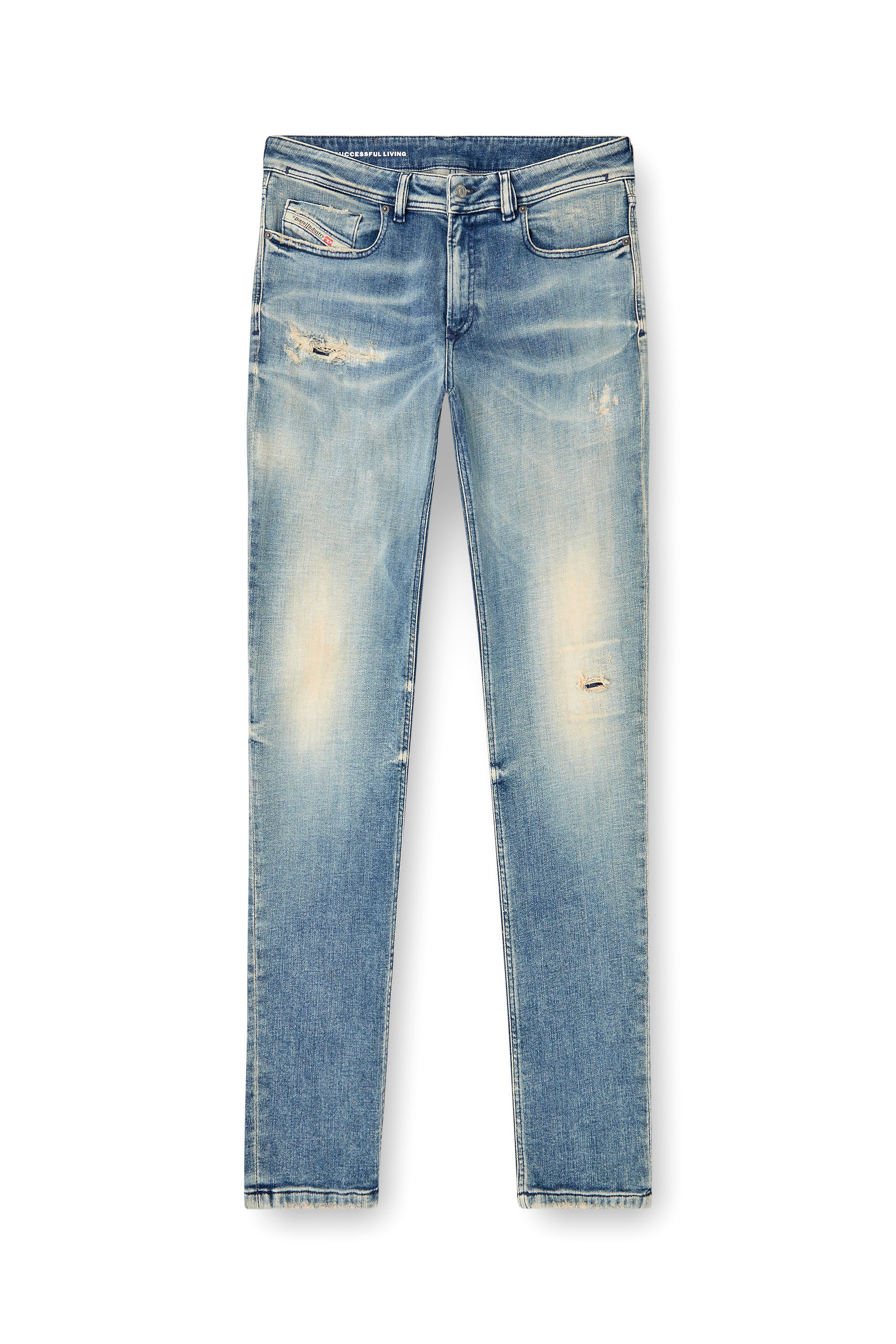 Diesel - Skinny Jeans 1979 Sleenker 09K58 Uomo, Blu Chiaro - Image 3