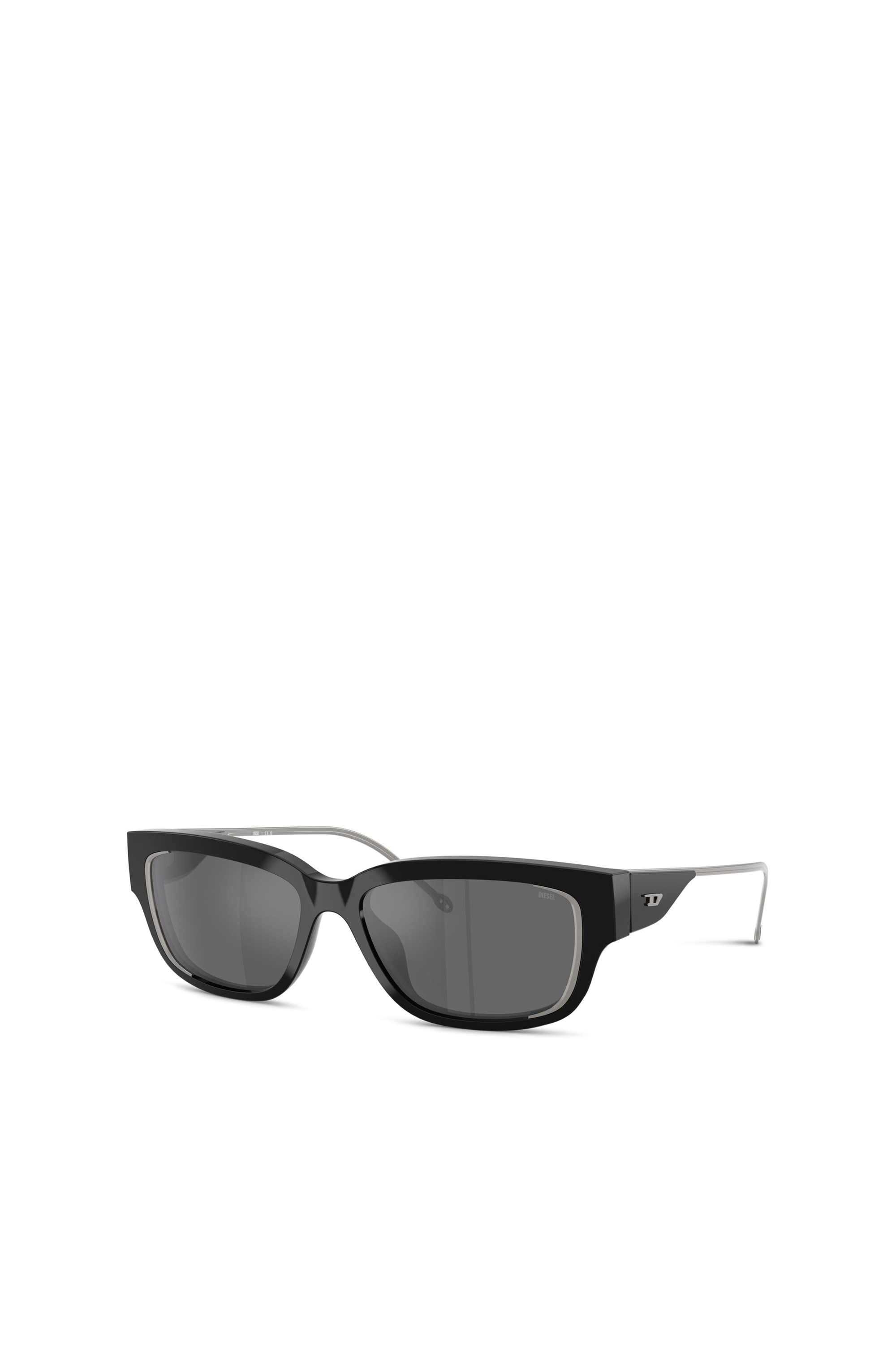 Diesel - 0DL2002 SIZE 56, Lunettes de soleil rectangulaires Mixte in Gris - 4