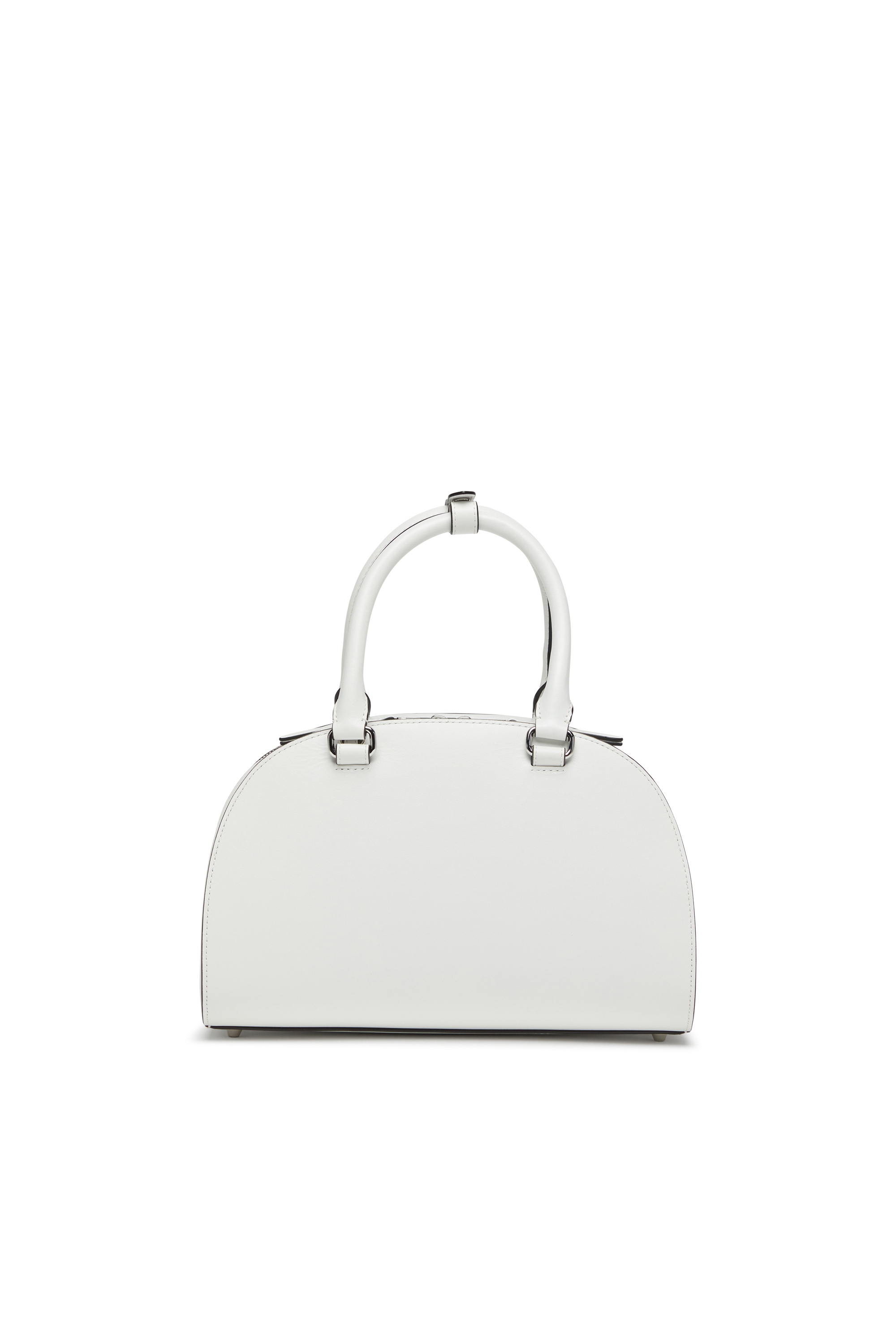 Diesel - 1DR DOME TOP HANDLE, 1DR Dome-Sac bowling en cuir Femme in Blanc - 2