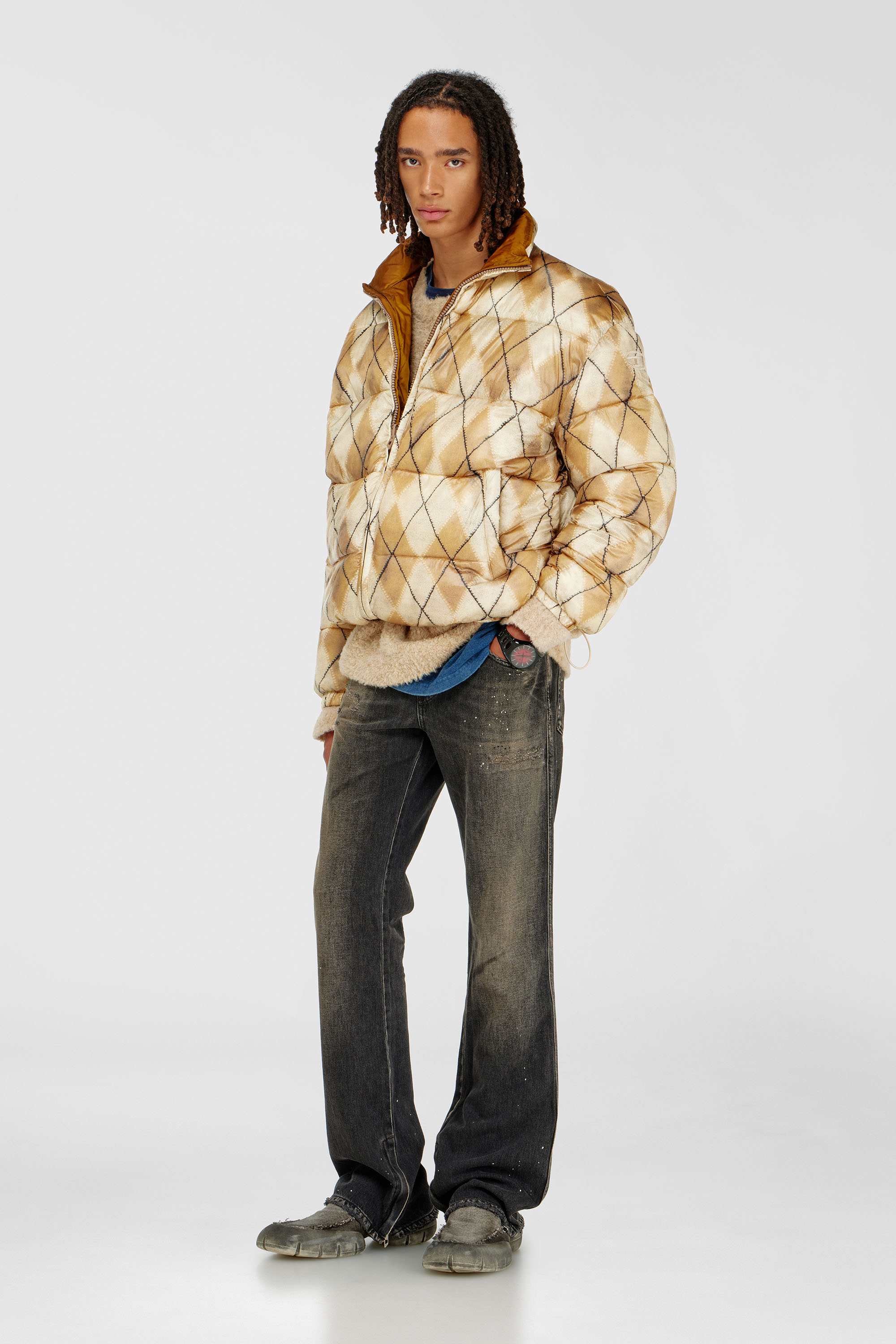 Diesel - Bootcut Jeans 1998 D-Buck 09P64 Uomo, Nero/Grigio scuro - Image 2