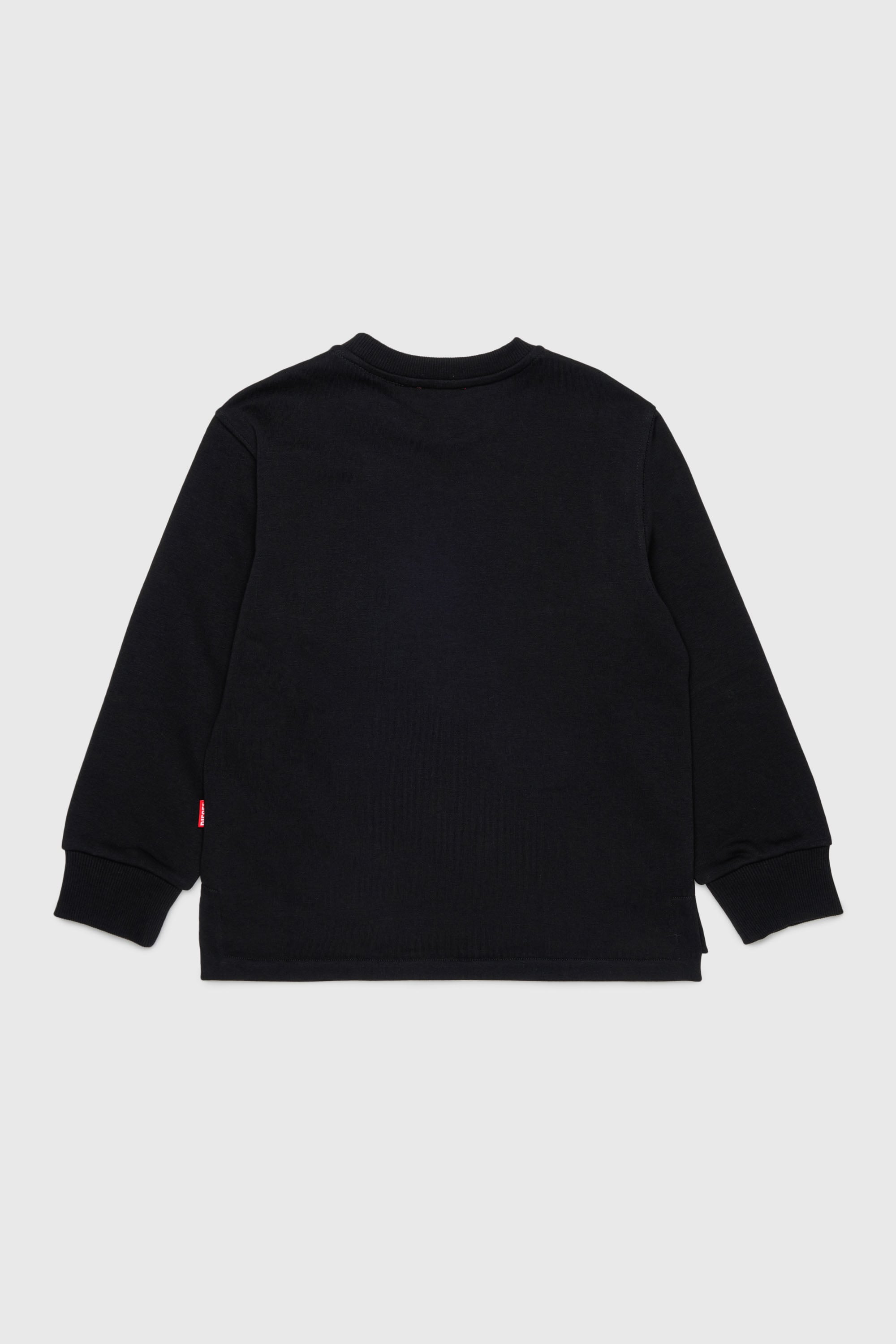 Diesel - SRES OVER, Sweat-shirt &agrave; logo d&eacute;coup&eacute; Homme in Noir - 2