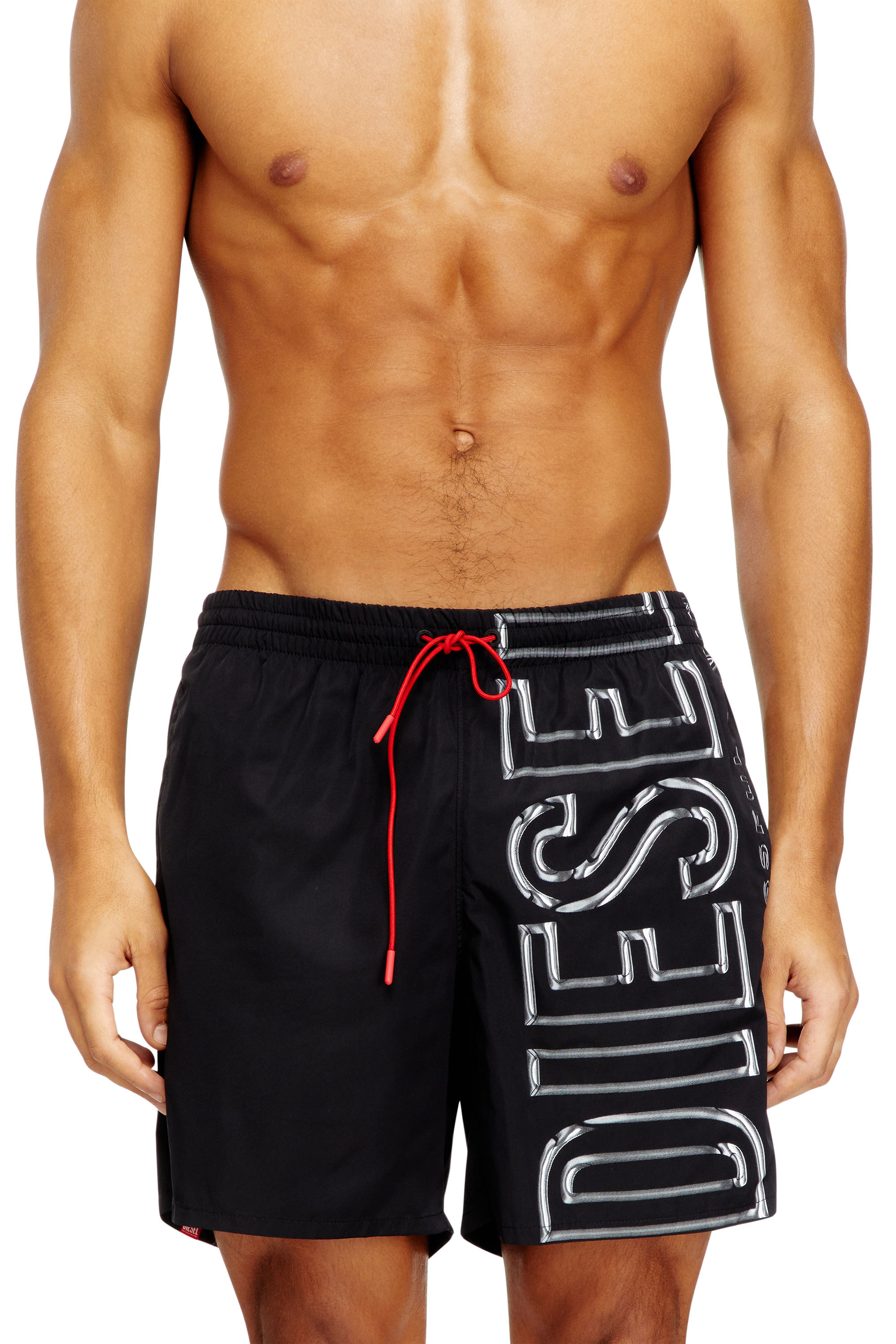 Diesel - SOCCER-41-D-CORE, Herren Badeshorts mit übergroßem Logoprint in null - 2