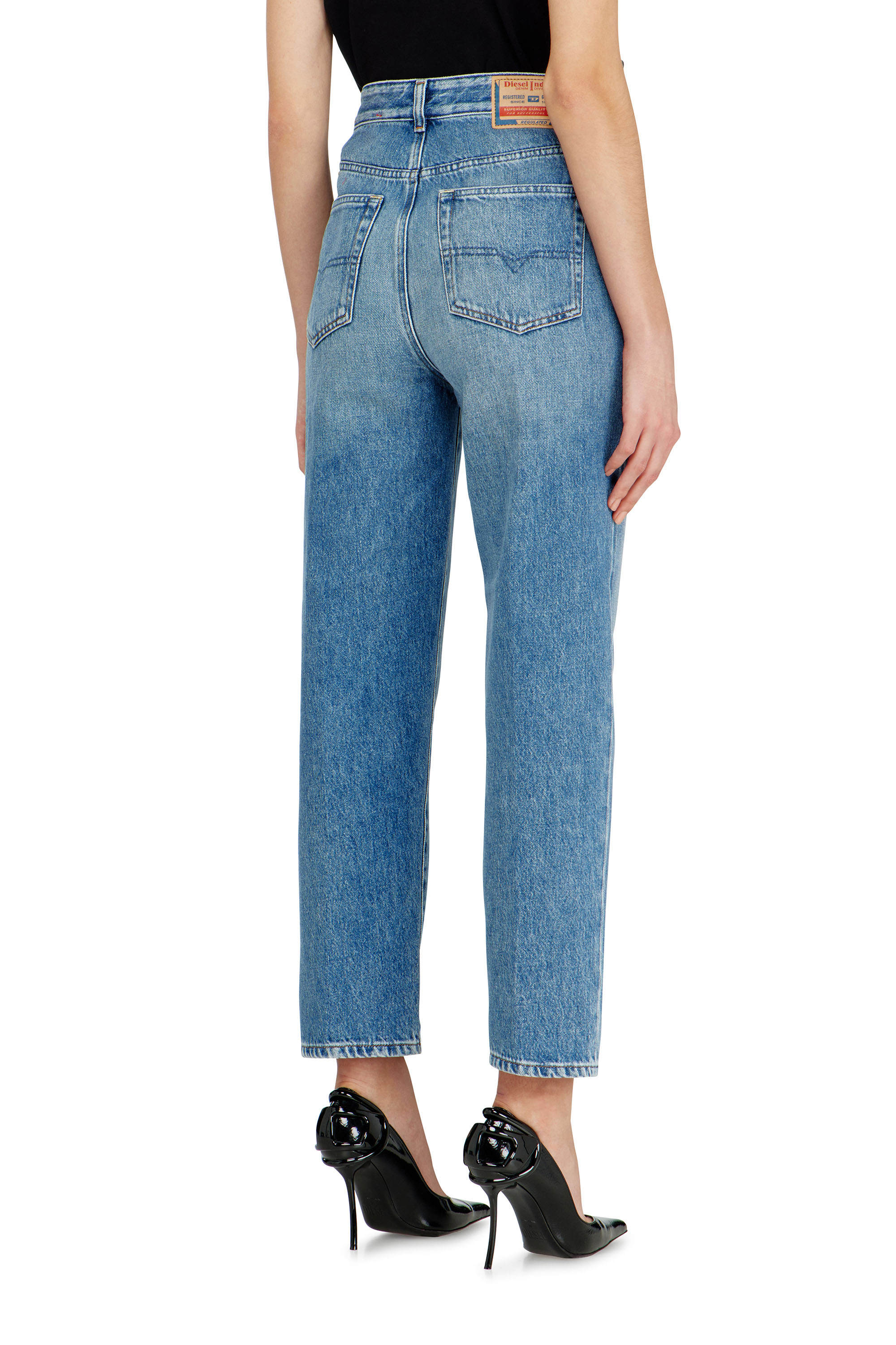 Diesel - Regular Jeans 1981 D-Went 09Q07 Donna, Blu Chiaro - Image 3