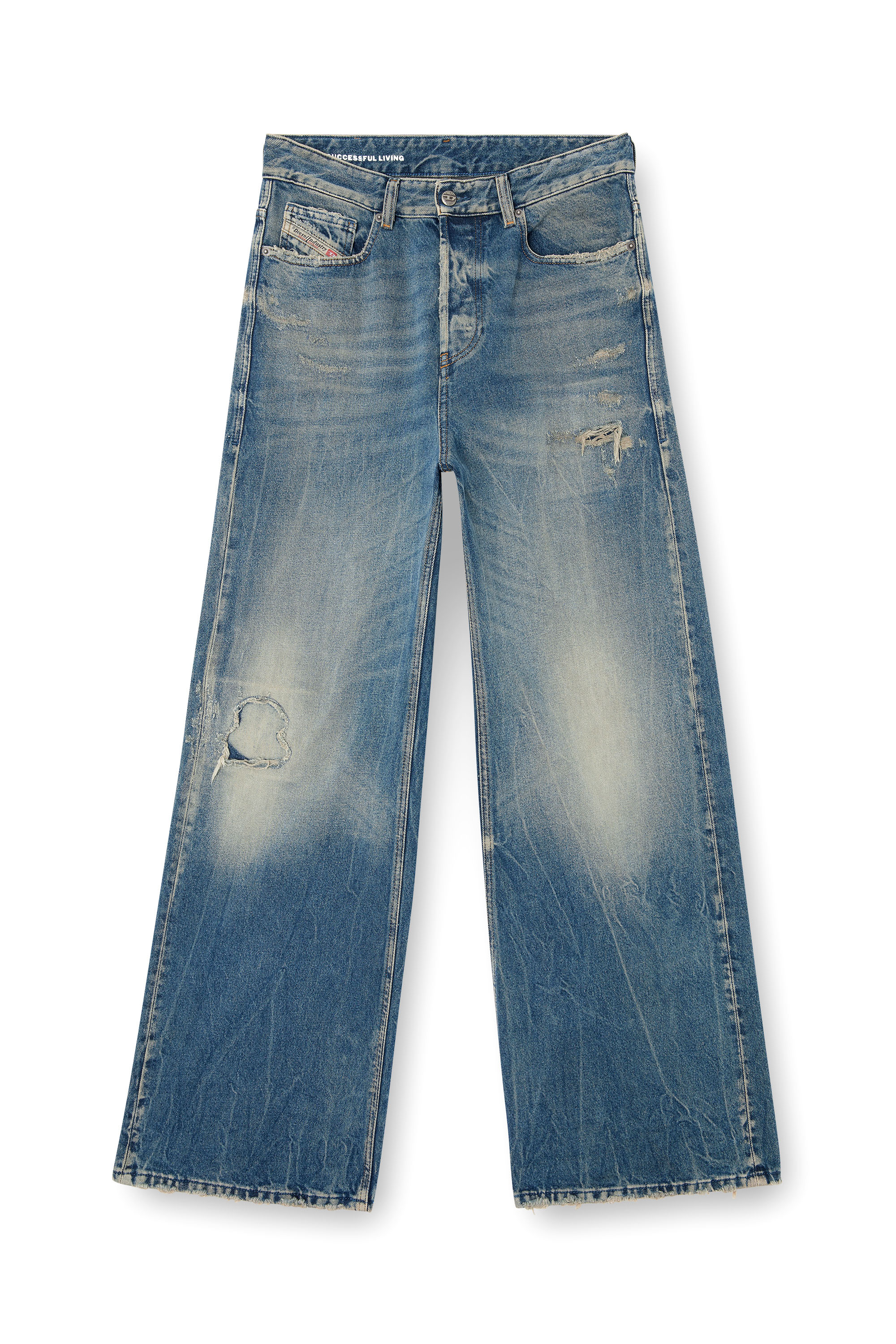 Diesel - Damen Relaxed Jeans 1996 D-Sire 09M28, Mittelblau - 3
