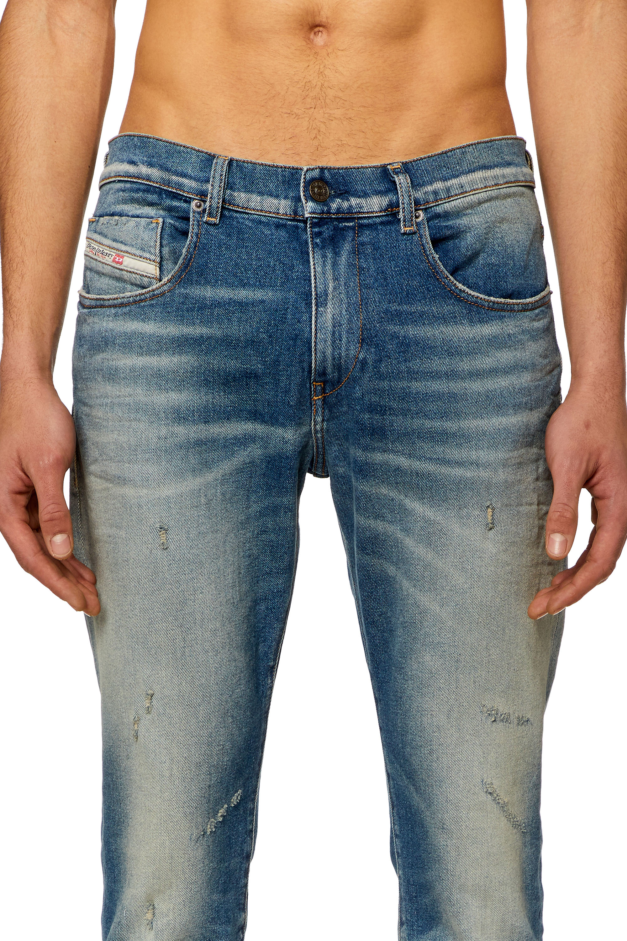 Diesel - Slim Jeans 2019 D-Strukt 09H55, Light Blue - Image 4