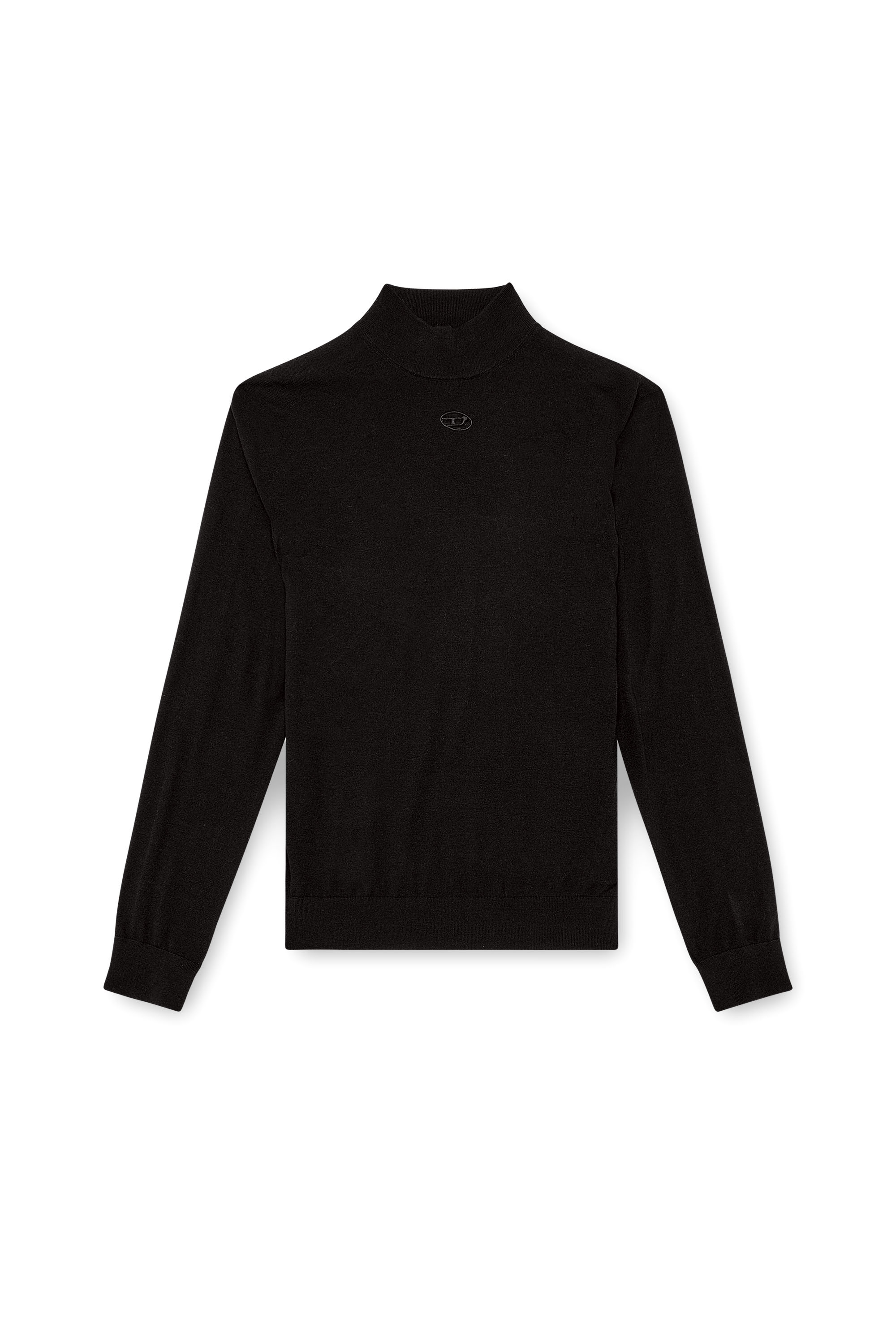 Diesel - K-GIL, Herren Rollkragenpullover aus Wolle in Schwarz - 3