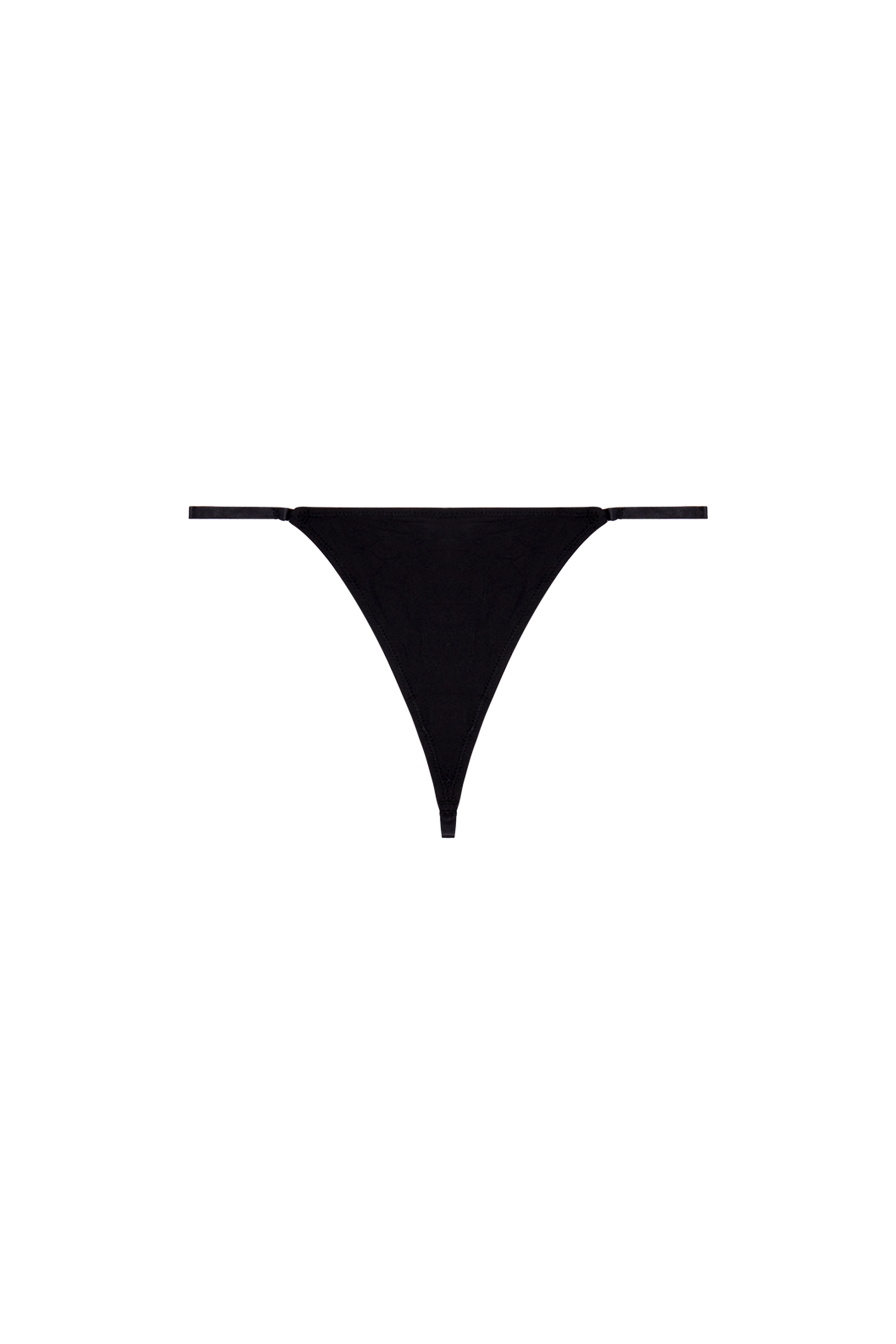 Diesel - UFST-D-STRING, Damen Tanga mit Oval D-Plakette aus Metall in Schwarz - 2