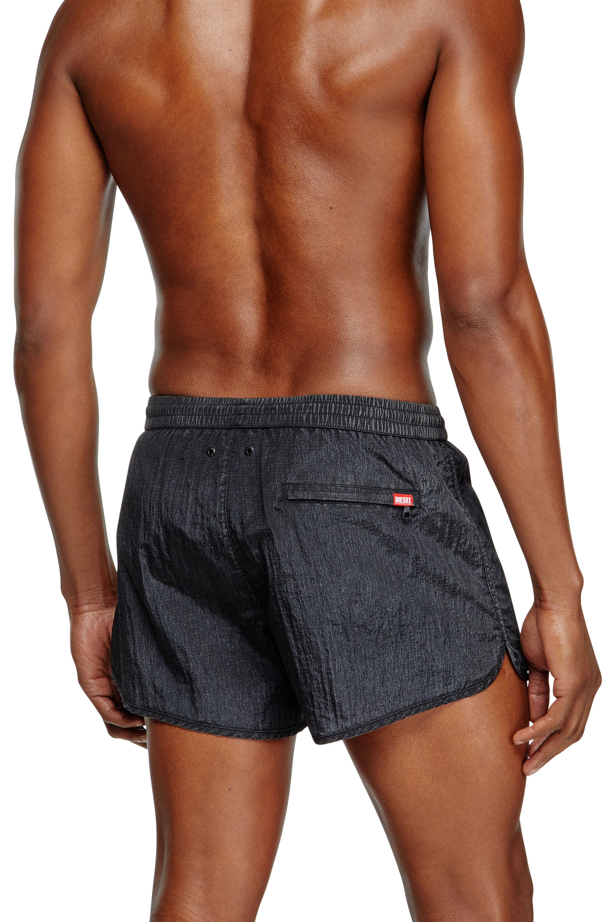 Diesel - OLIVER-30-D-POP, Short de bain en tissu indéchirable traité Homme in Noir - 3