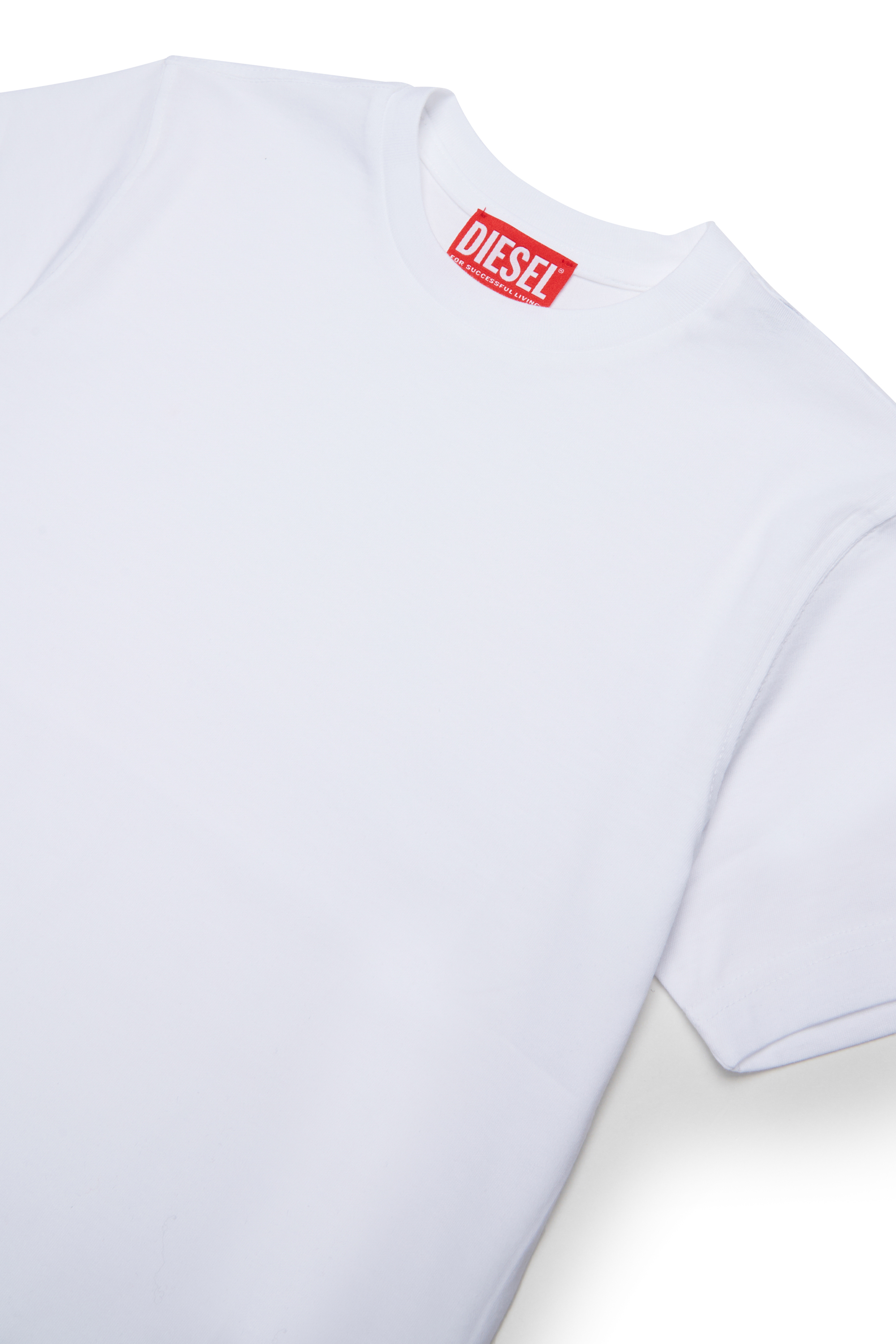 Diesel - TPRES, T-shirt avec logo d&eacute;coup&eacute; Homme in Blanc - 3