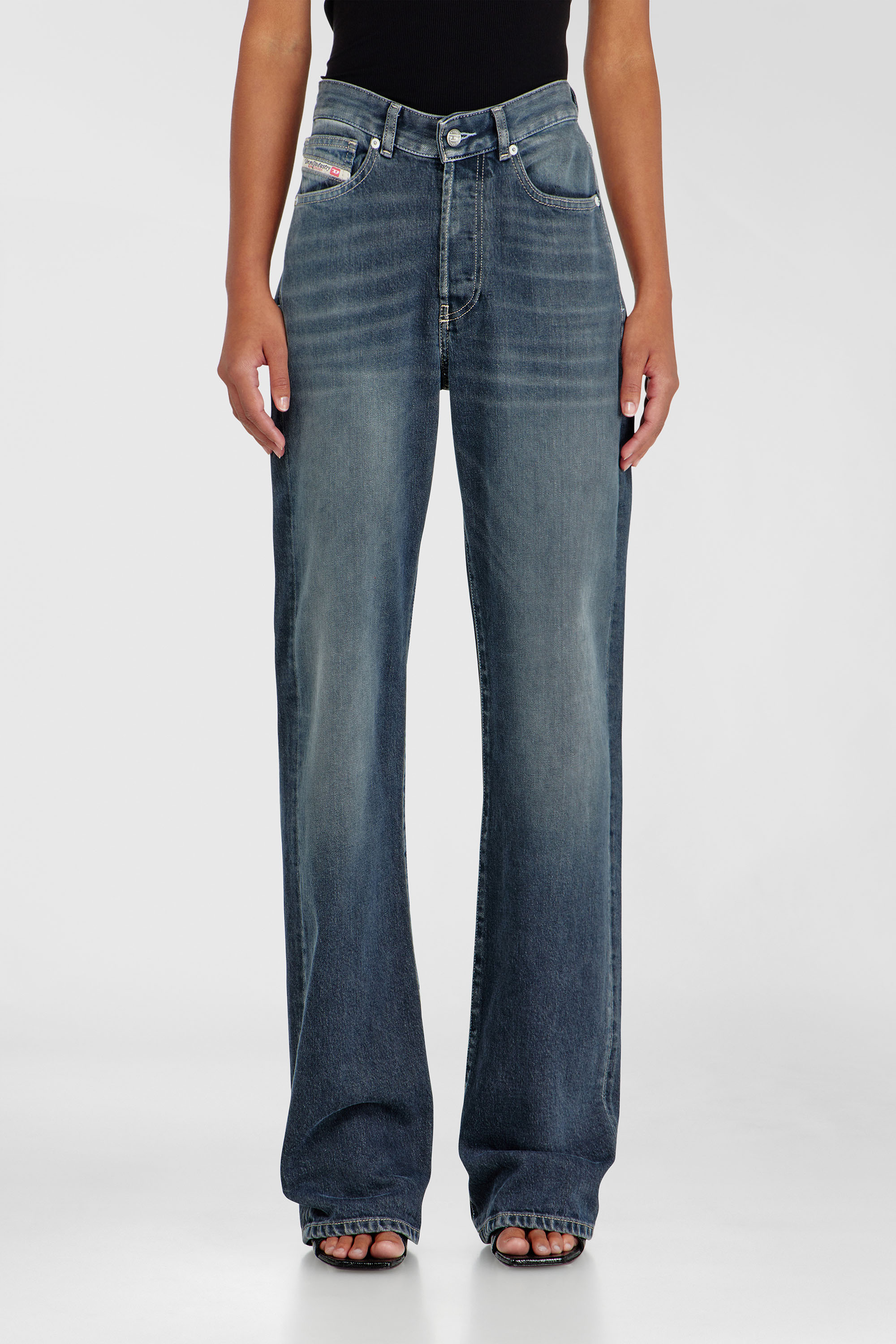 Diesel - Regular Jeans 1971 D-Sent 007EI Femme, Bleu Fonc&eacute; - Image 2