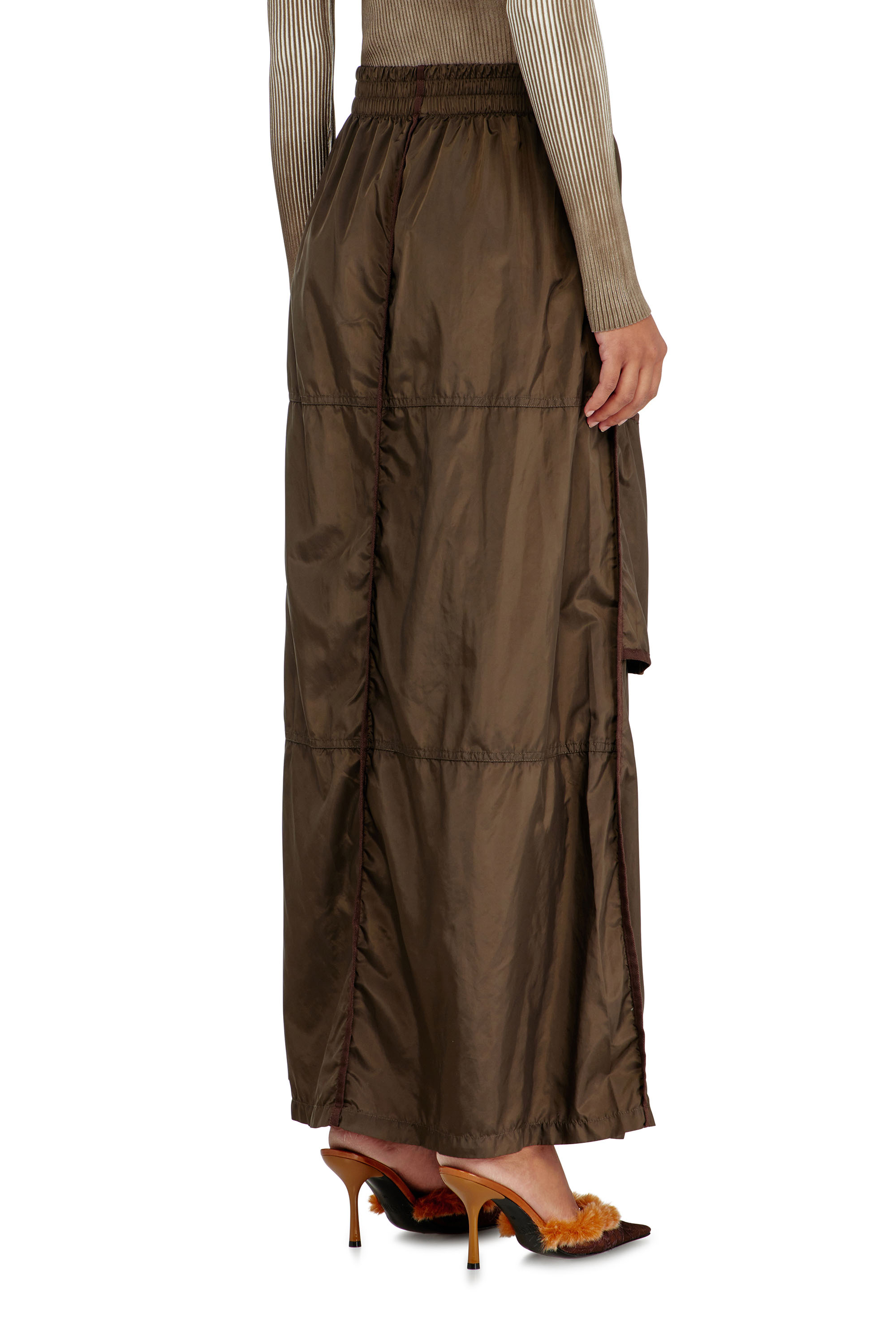 Diesel - O-HYTON, Gonna maxi stile windbreaker con zip frontale Donna in ToBeDefined - 3