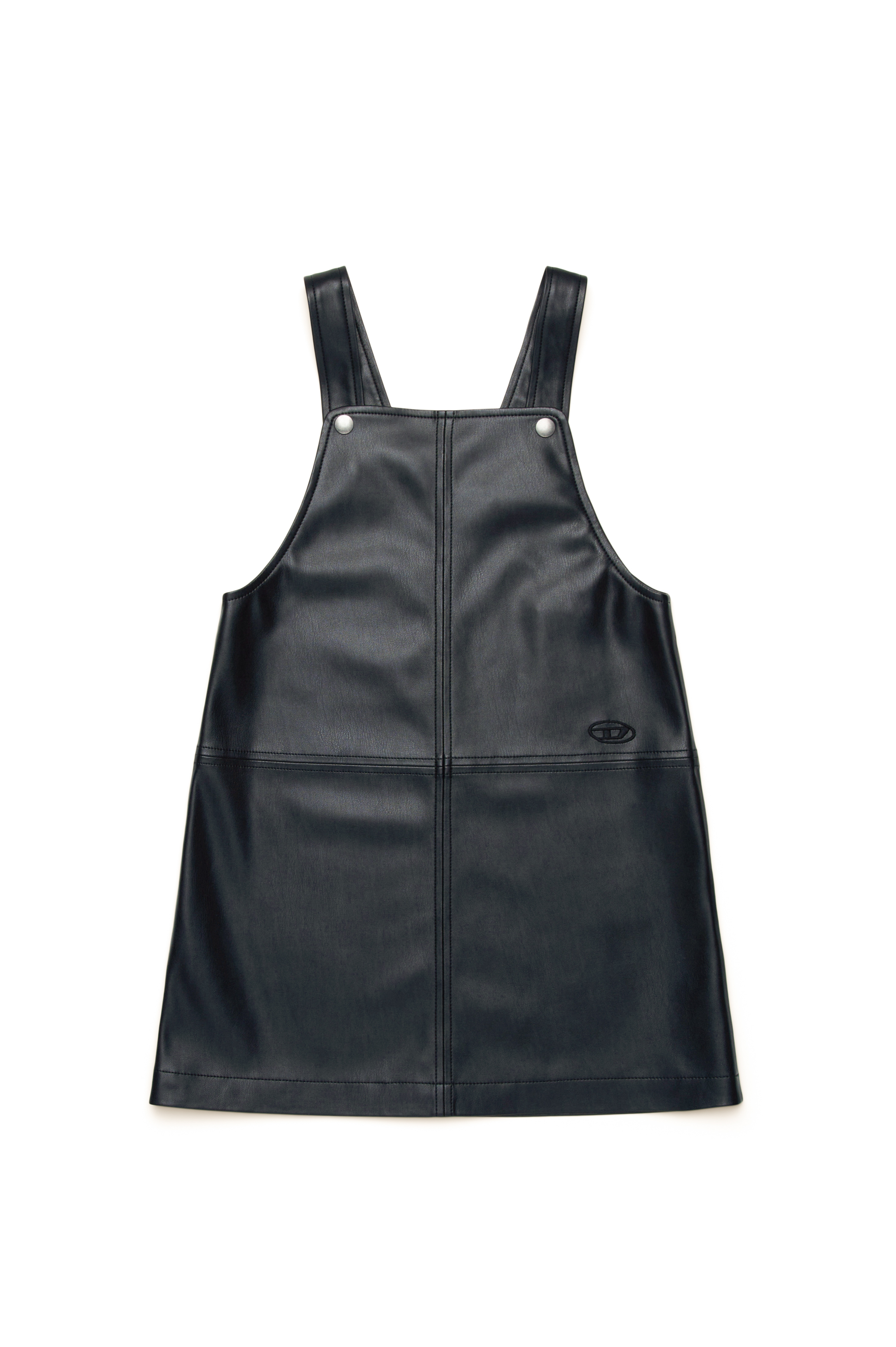 Diesel - DCARTUS, Woman Dungaree dress with Oval D embroidery in Black - Image 1