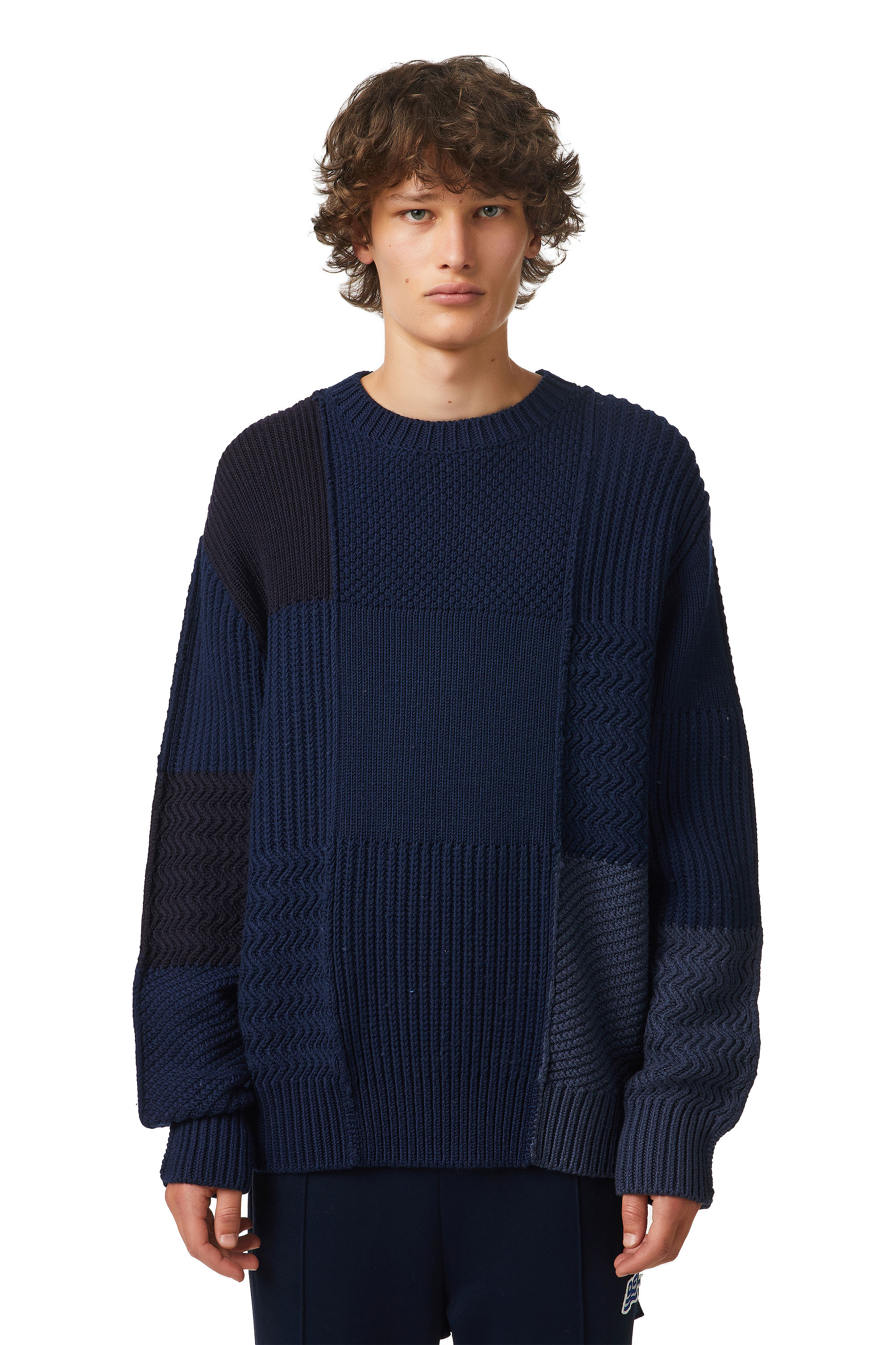 K-CONCORD, Bleu Foncé - Pull Maille