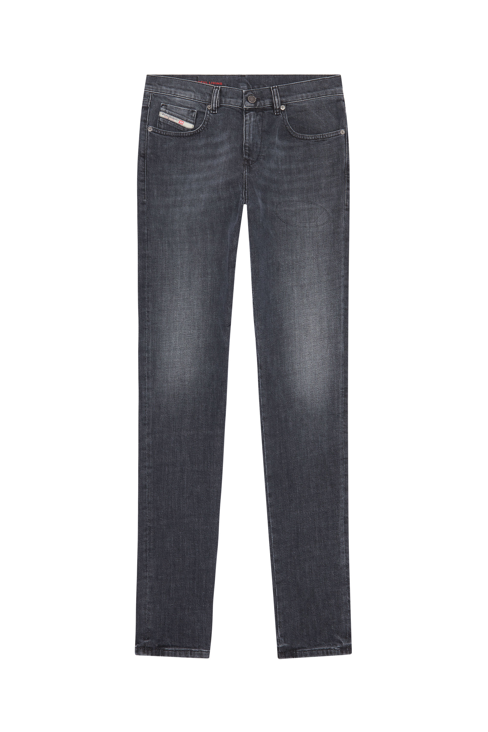 Diesel - 2019 D-Strukt 09E35 Slim Jeans, Black/Dark grey - Image 6