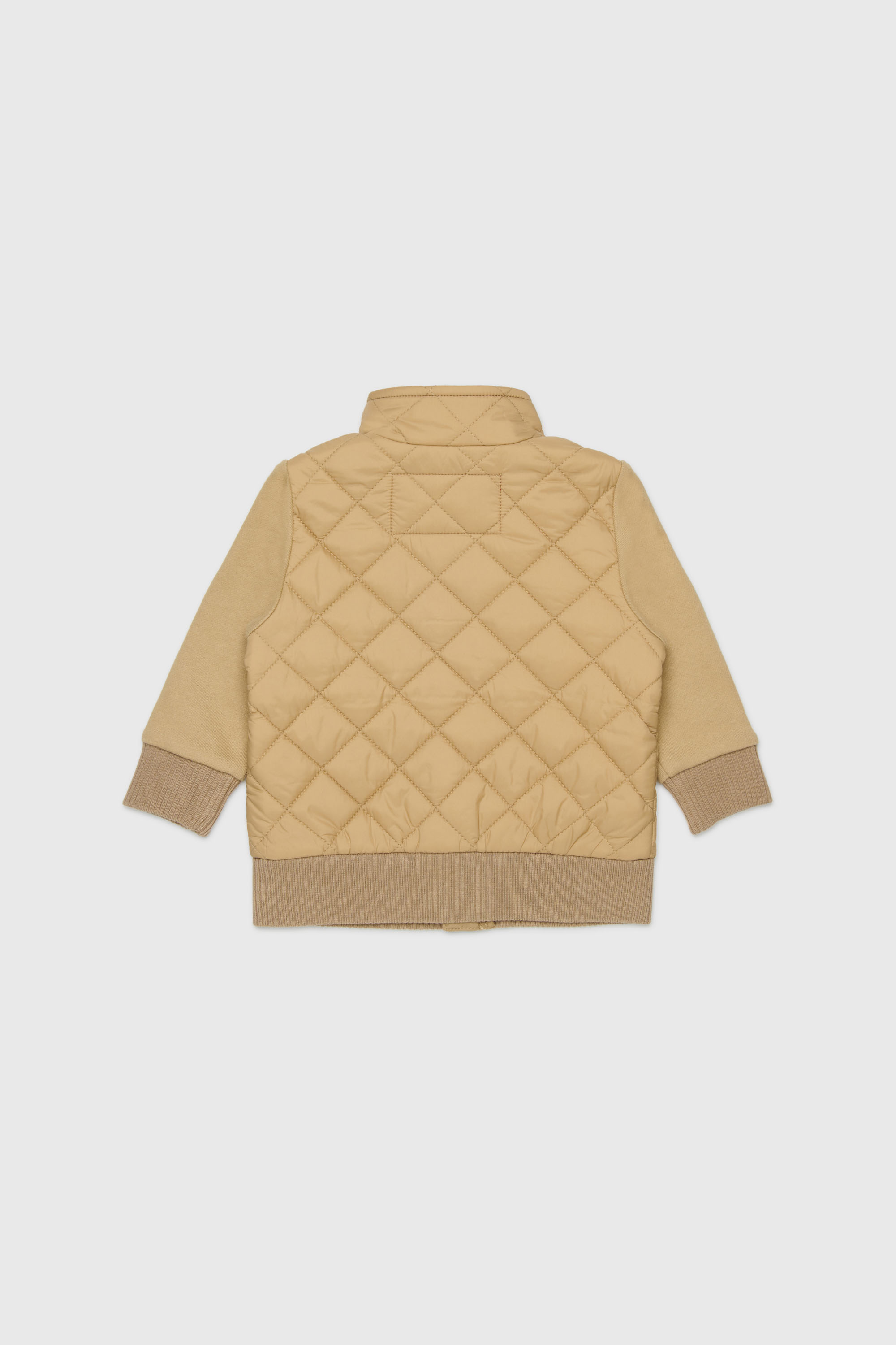 Diesel - SMONTB, Veste matelass&eacute;e en nylon avec manches en coton Mixte in Marron - 2