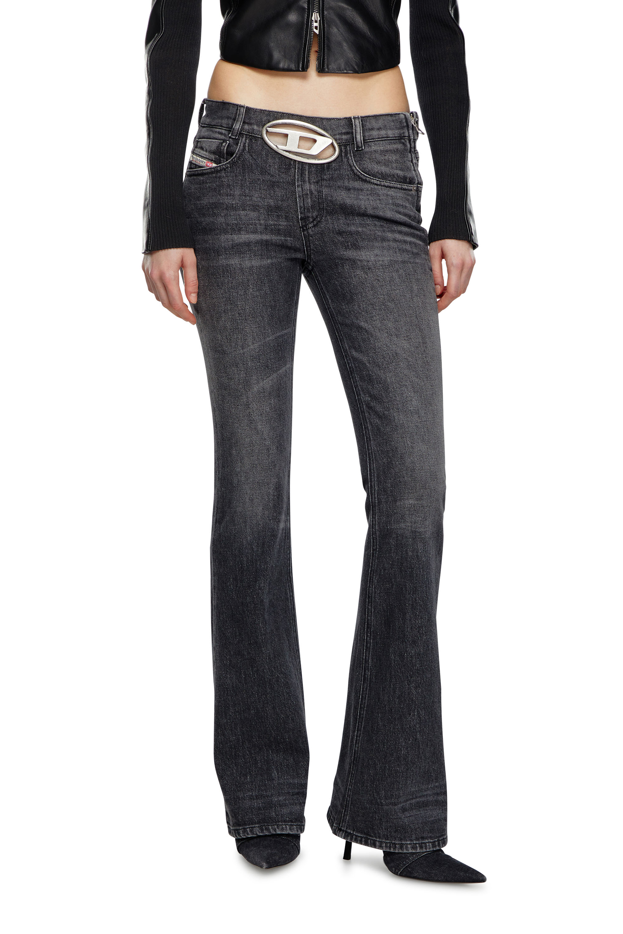 Diesel - Bootcut and Flare Jeans 1969 D-Ebbey 0CKAH, Nero/Grigio scuro - Image 1