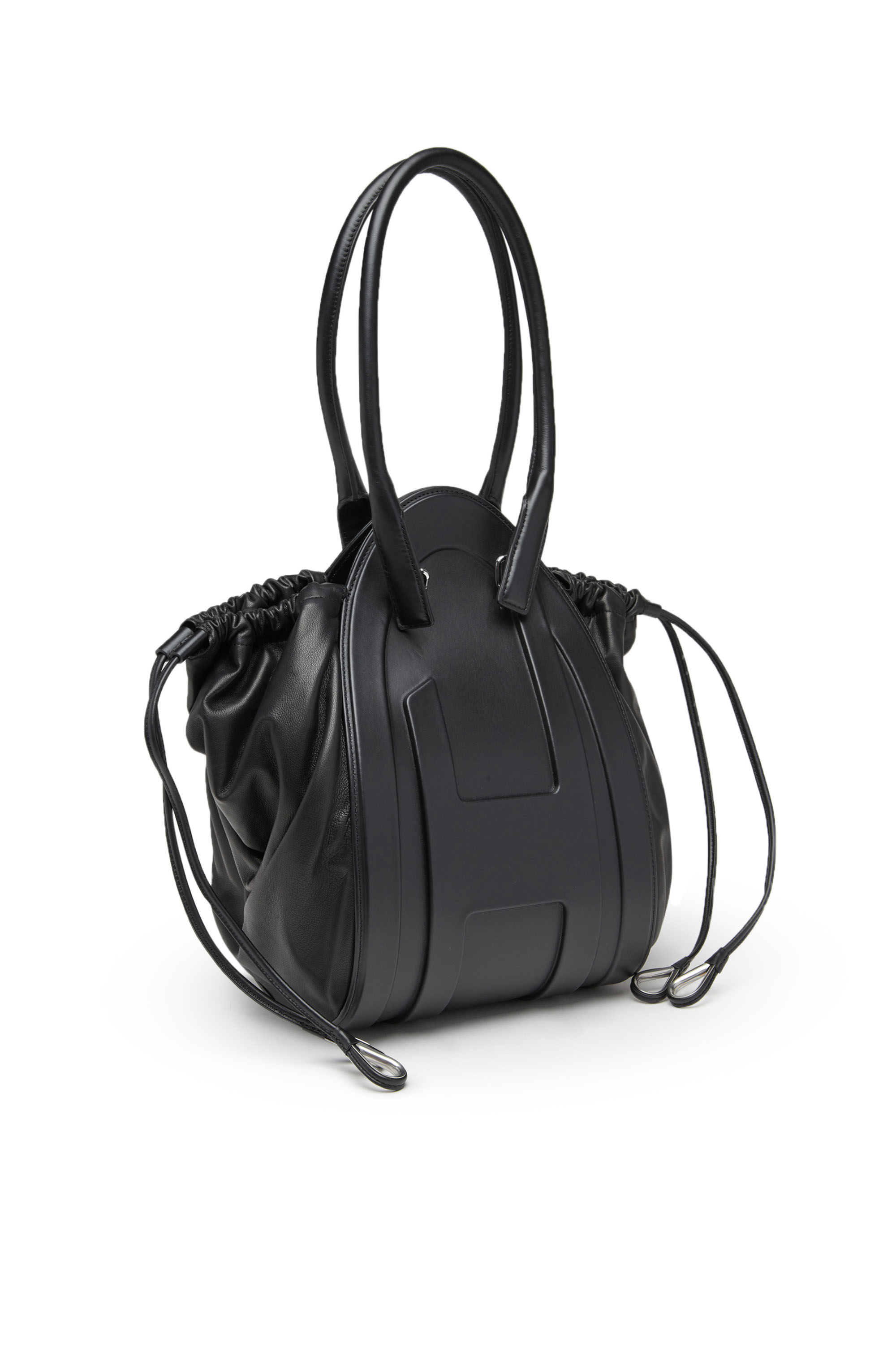 Diesel - 1DR-FOLD M, 1DR-Fold M-Borsa a spalla con maxi logo in rilievo Donna in Nero - 5