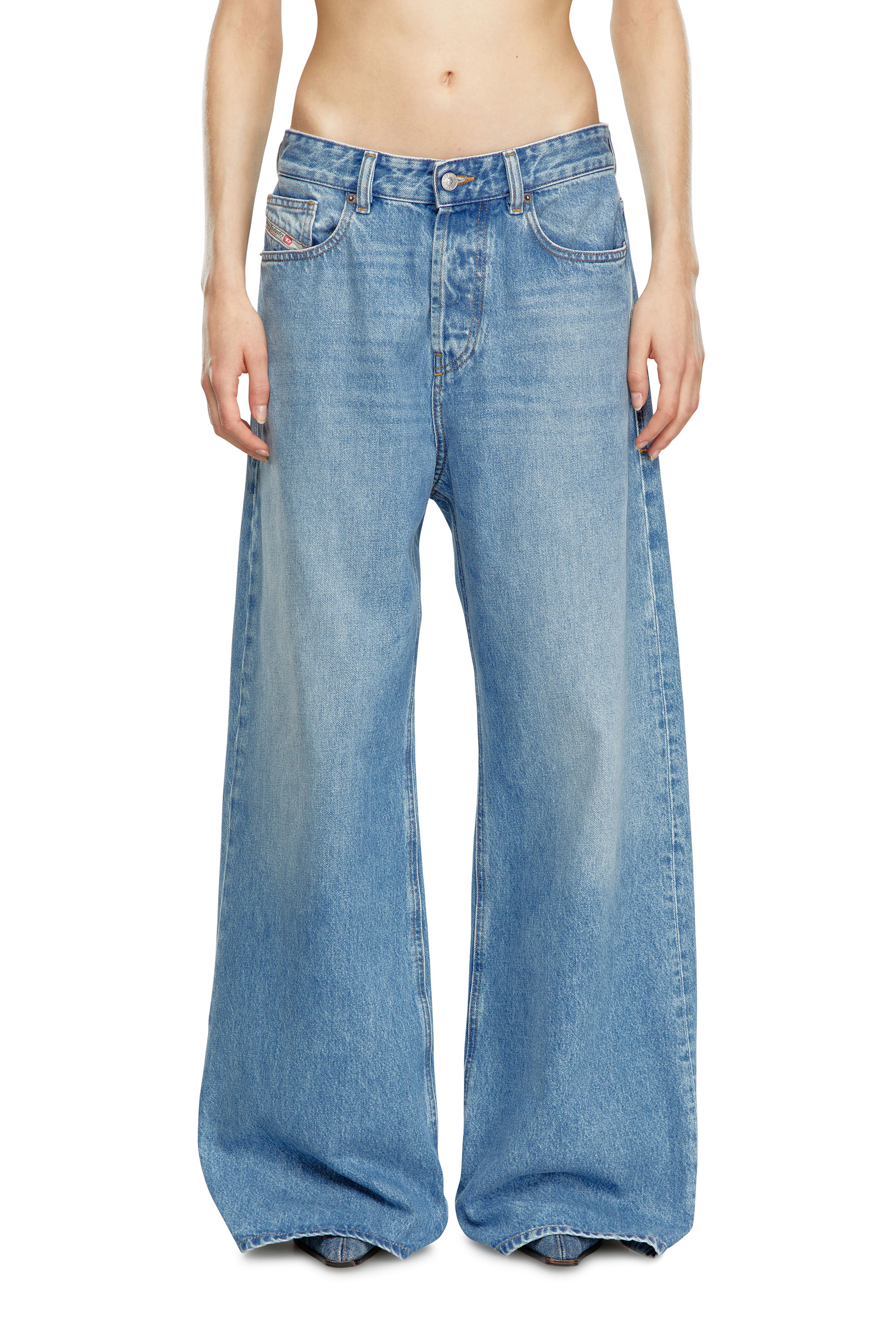 Diesel - Relaxed Jeans 1996 D-Sire 09I29 Donna, Blu Chiaro - Image 4