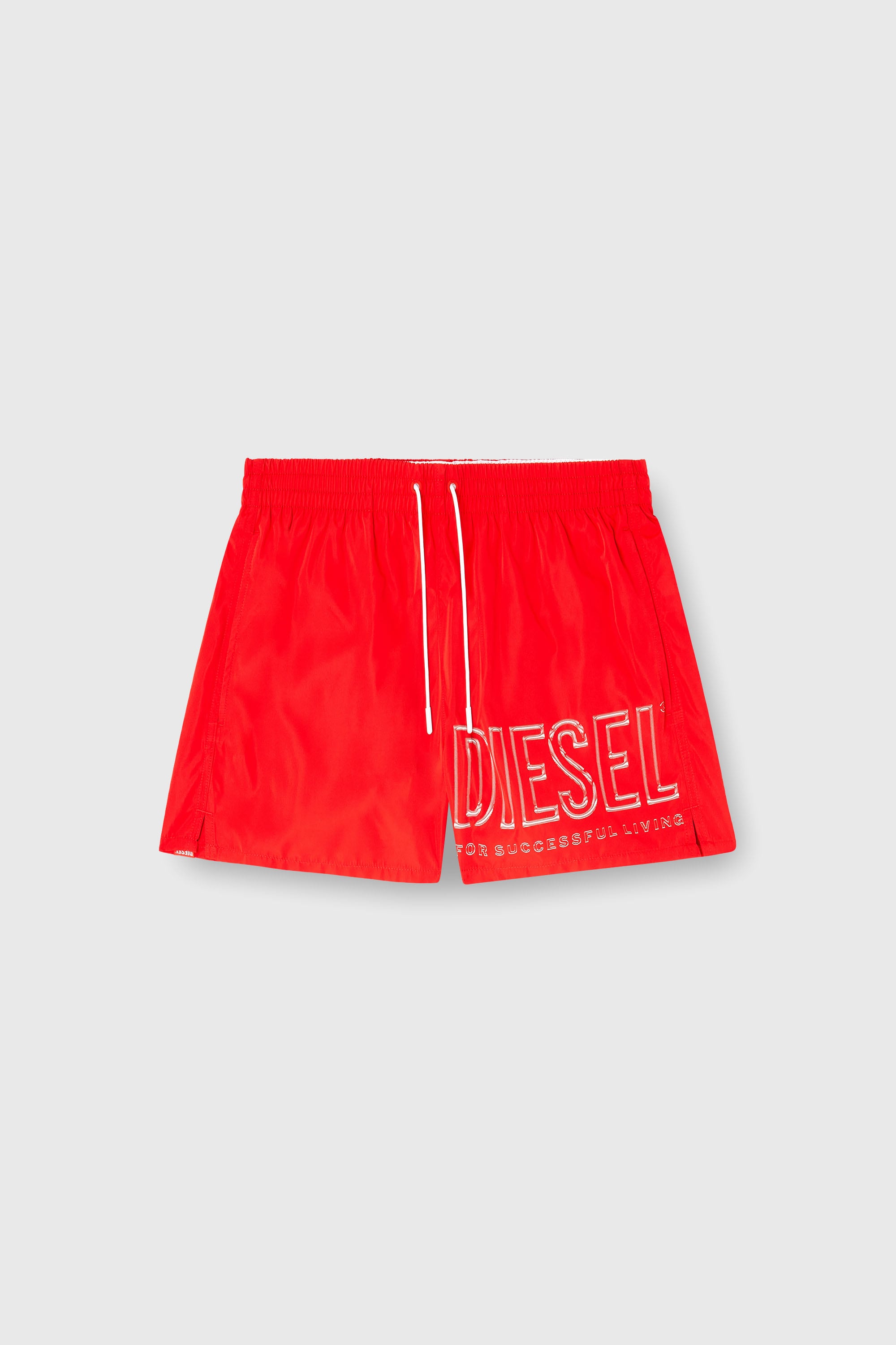 Diesel - OLYMPIC-34-D-CORE, Short de bain &agrave; decourtueur avec logo en contour Homme in Rouge - 2