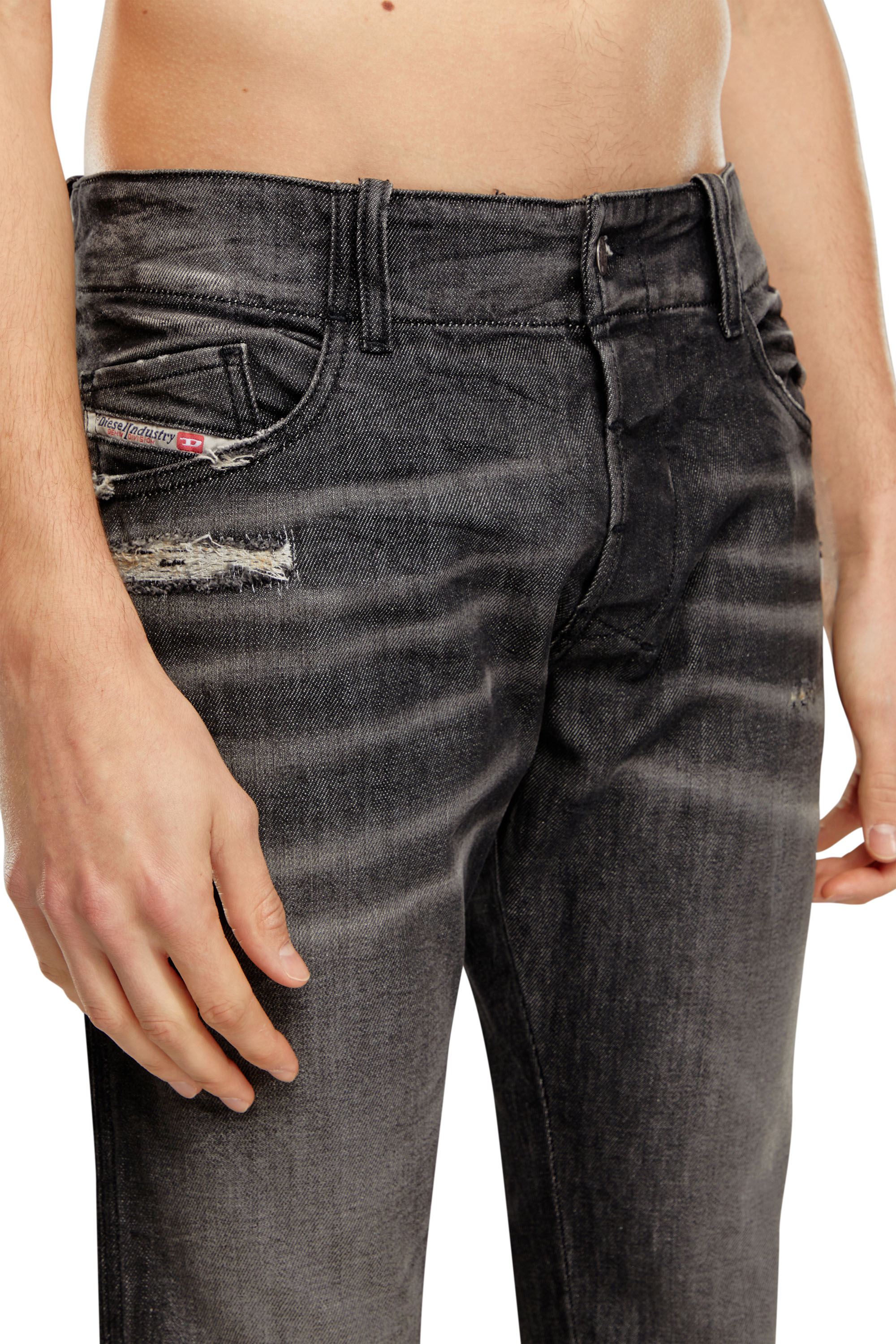 Diesel - Bootcut Jeans D-Backler 09H51, Nero/Grigio scuro - Image 4