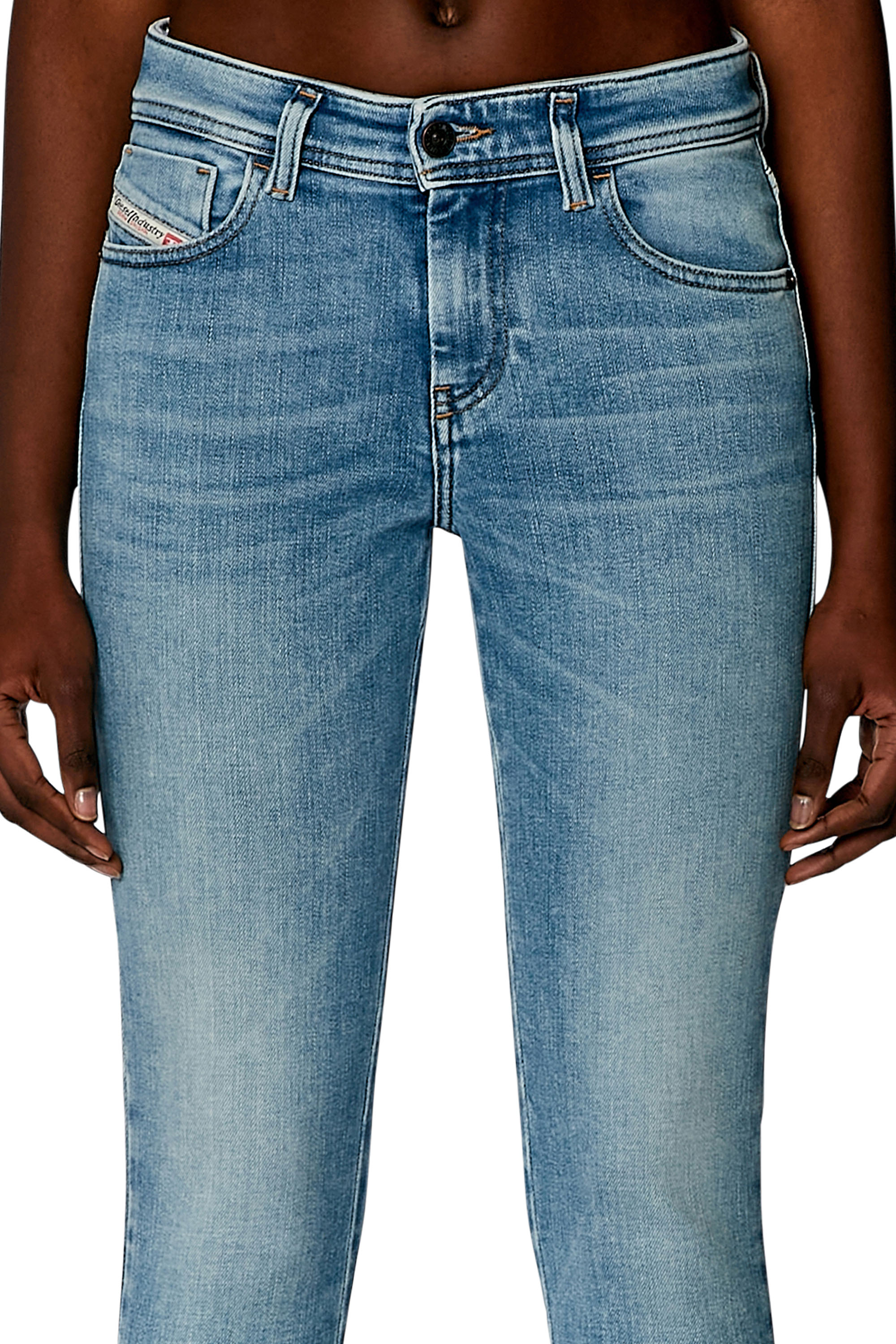Diesel - Super skinny Jeans 2017 Slandy 09H85, Bleu Clair - Image 3