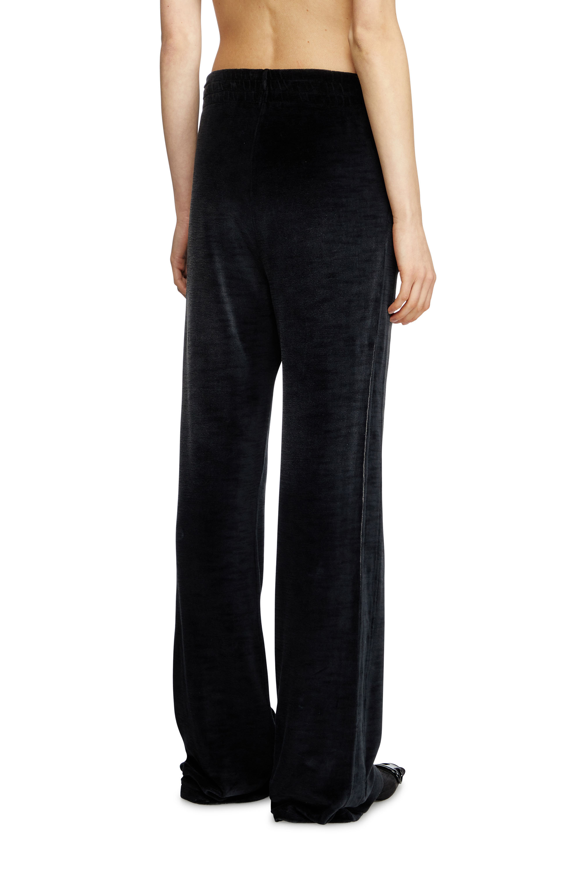 Diesel - P-ELY-Q1, Pantaloni tuta wide Donna in Nero - 4