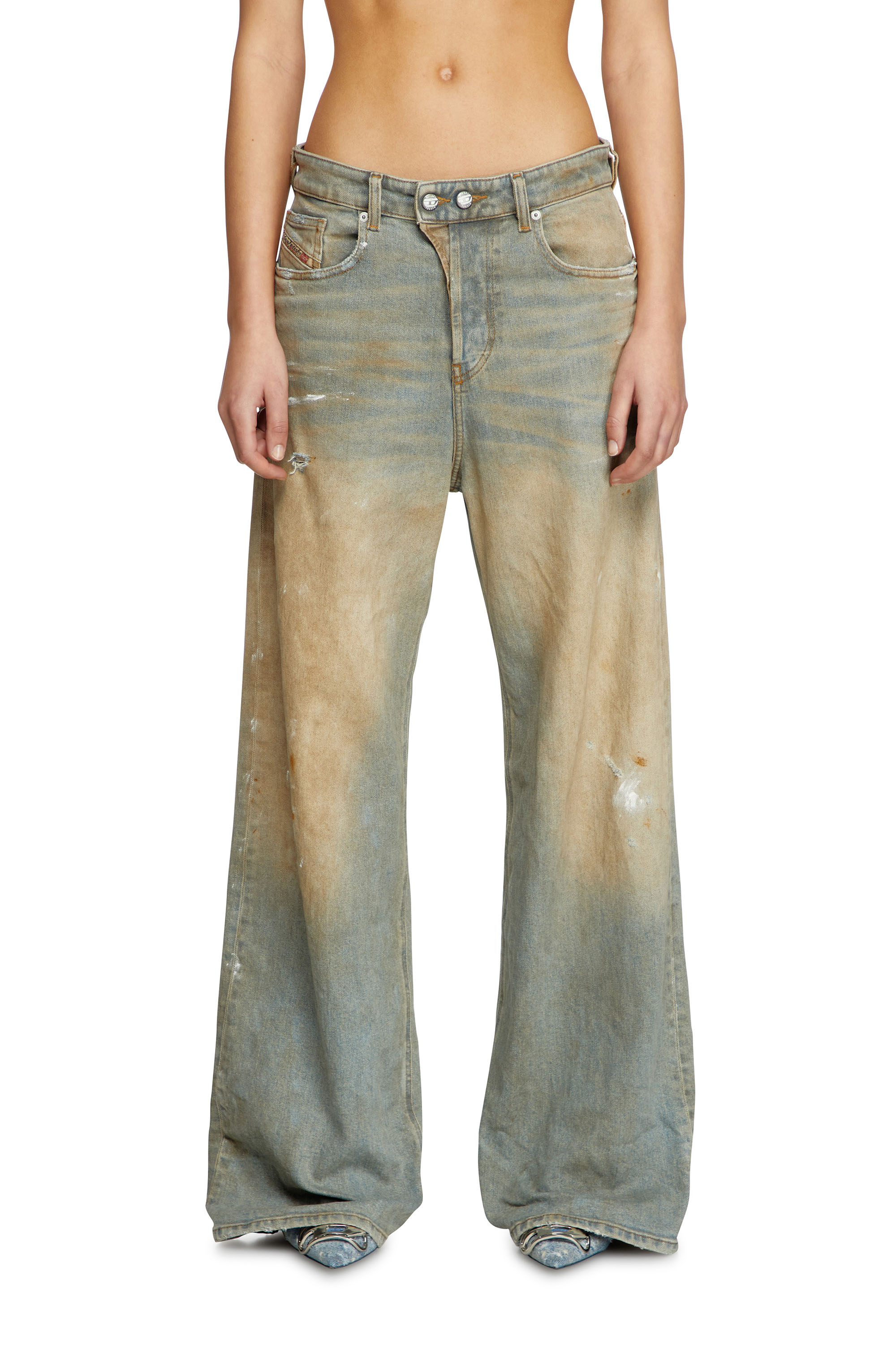 Diesel - Relaxed Jeans 1996 D-Sire 007Z4 Donna, Blu Chiaro - Image 1