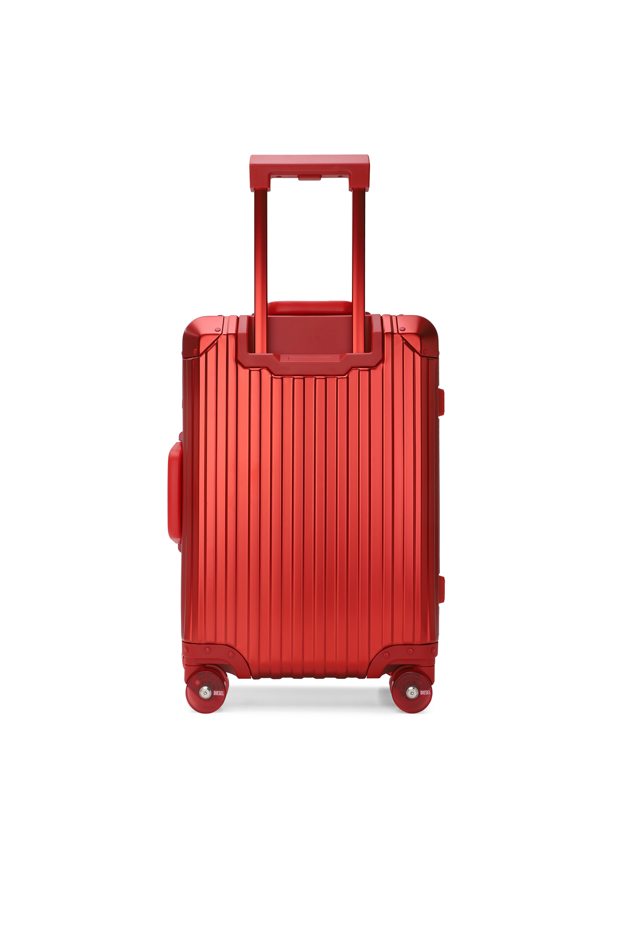 Diesel - DIESEL ALUMINUM TROLLEY- DSL002, Valigia in alluminio taglia S Unisex in Rosso - 2