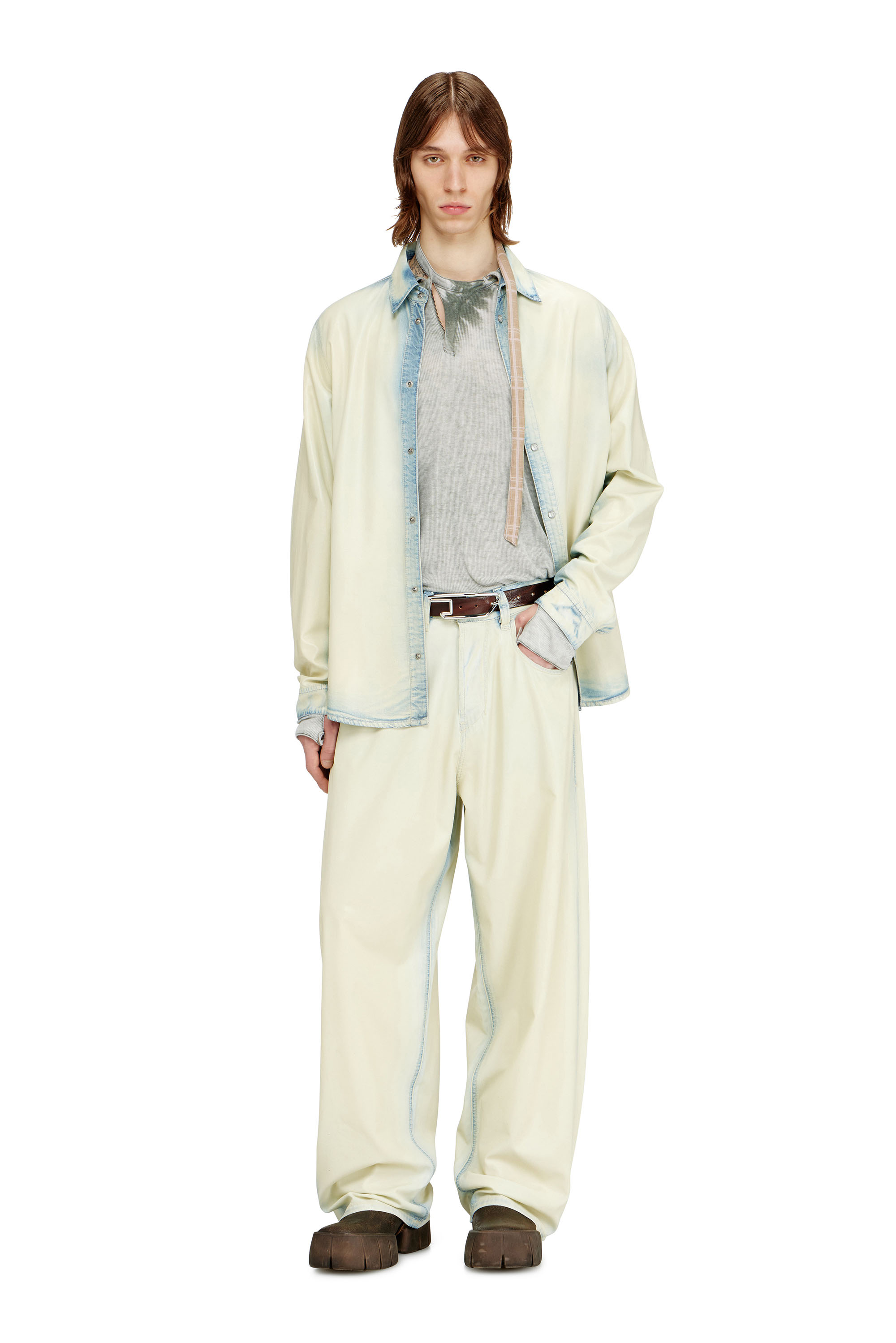 Diesel - Relaxed Jeans 1997 D-Enim-M 068WD Mixte, Bleu Clair - Image 1