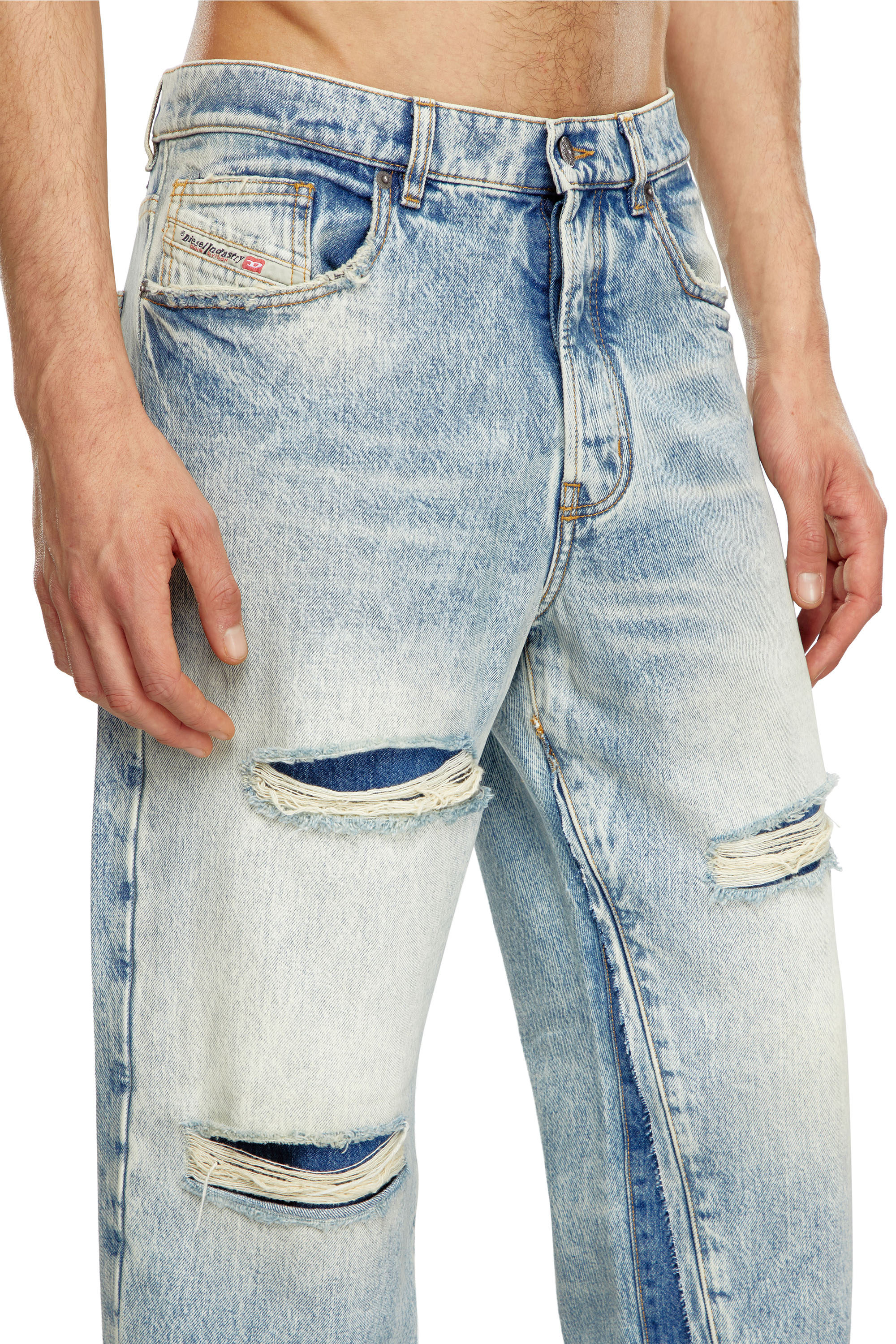 Diesel - Homme Straight Jeans D-Fire 0AJEN, Bleu Clair - Image 4