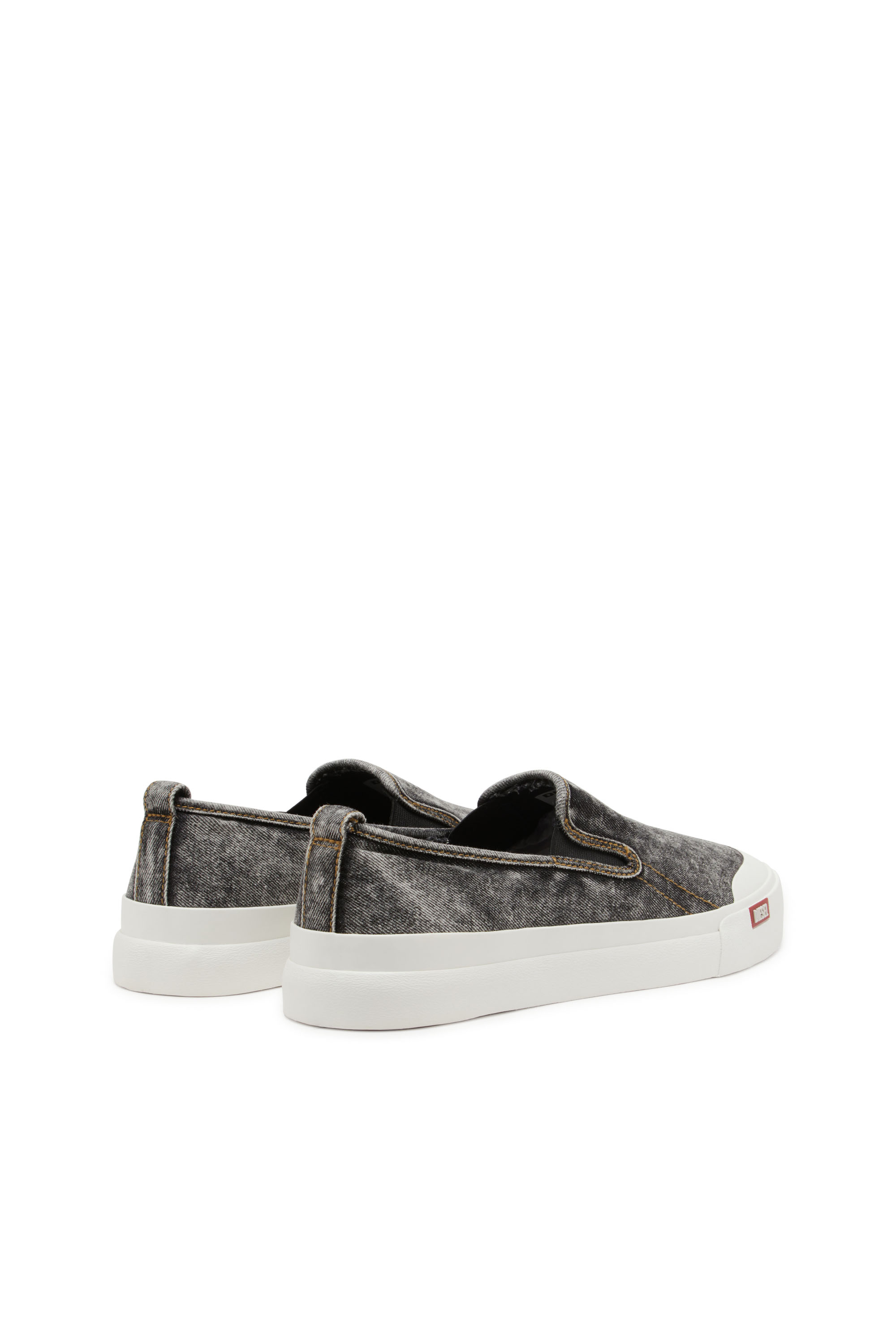 Diesel - S-ATHOS NMD SO, Sneakers slip-on en denim Homme in Noir - 3