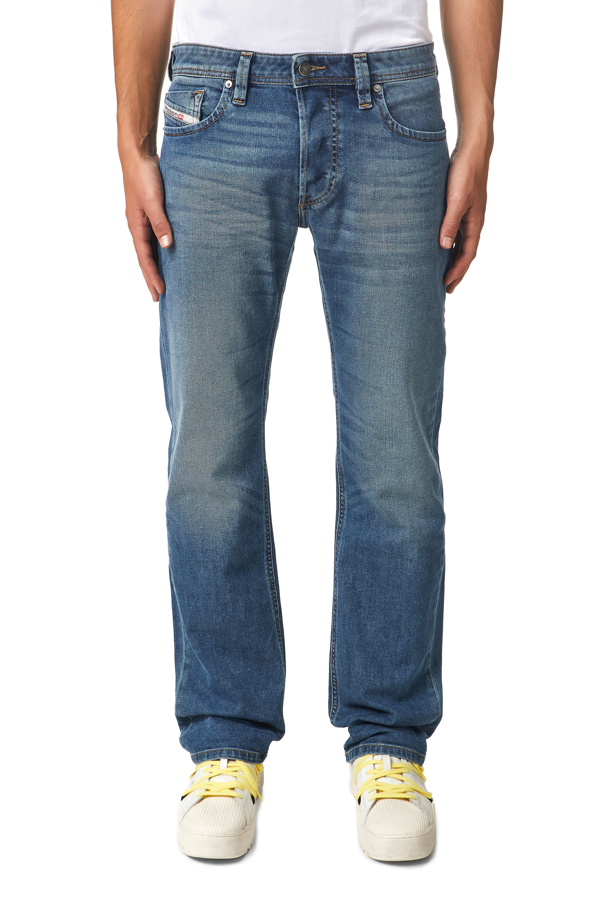 Diesel - Straight Jeans Larkee 009EI, Blu medio - Image 1